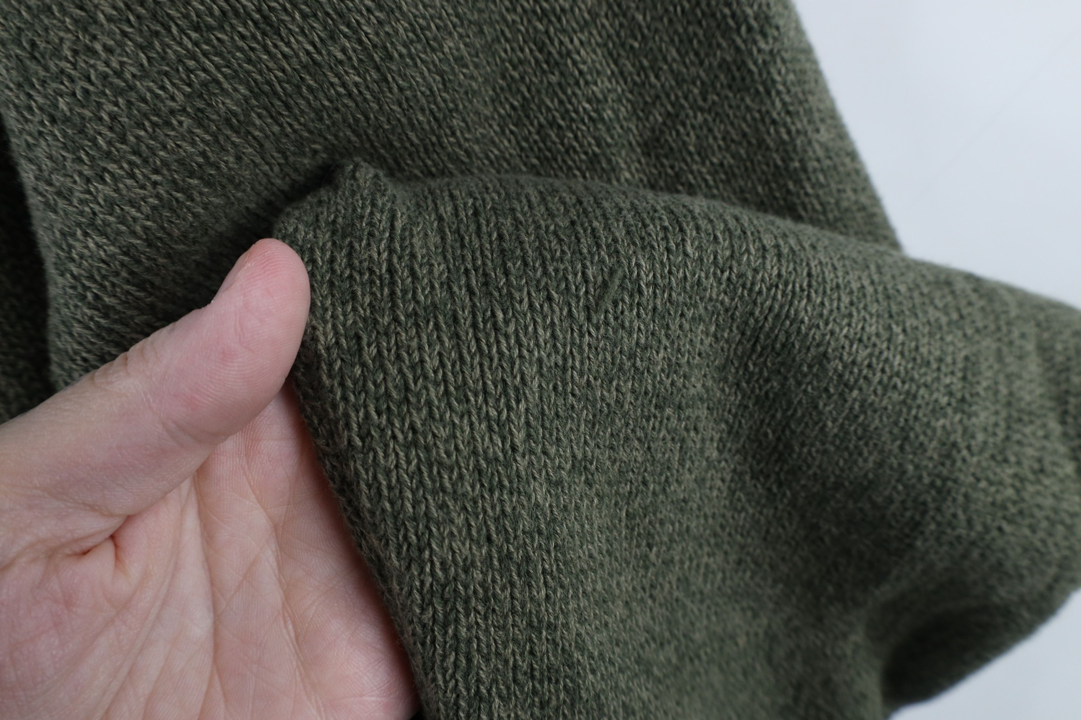 Vintage Vintage 90s Streetwear Cable Knit Crewneck Sweater Green Size US XL / EU 56 / 4 - 5 Thumbnail