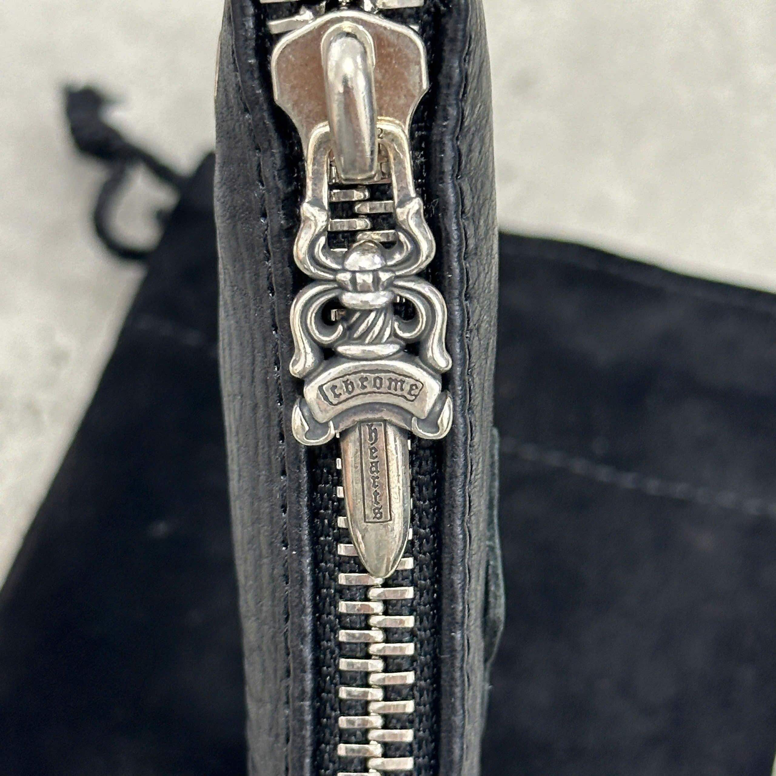 Chrome Hearts CHROME HEARTS Wallet Zip Tiny Coin Case BLACK Size ONE SIZE - 3 Thumbnail