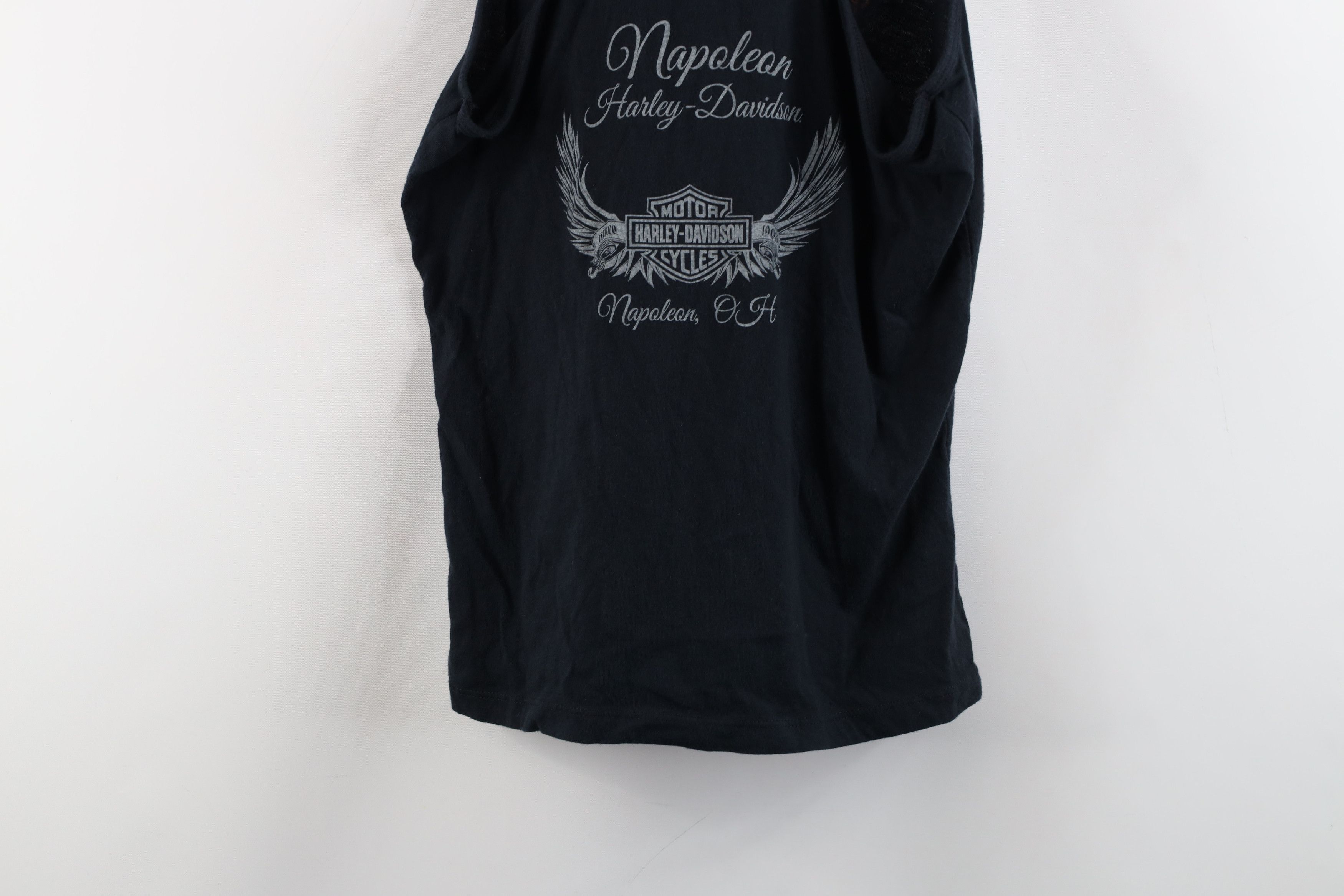 Harley Davidson × Vintage Vintage Y2K Harley Davidson Eagle Tank Top T-Shirt Black Size M / US 6-8 / IT 42-44 - 13 Thumbnail