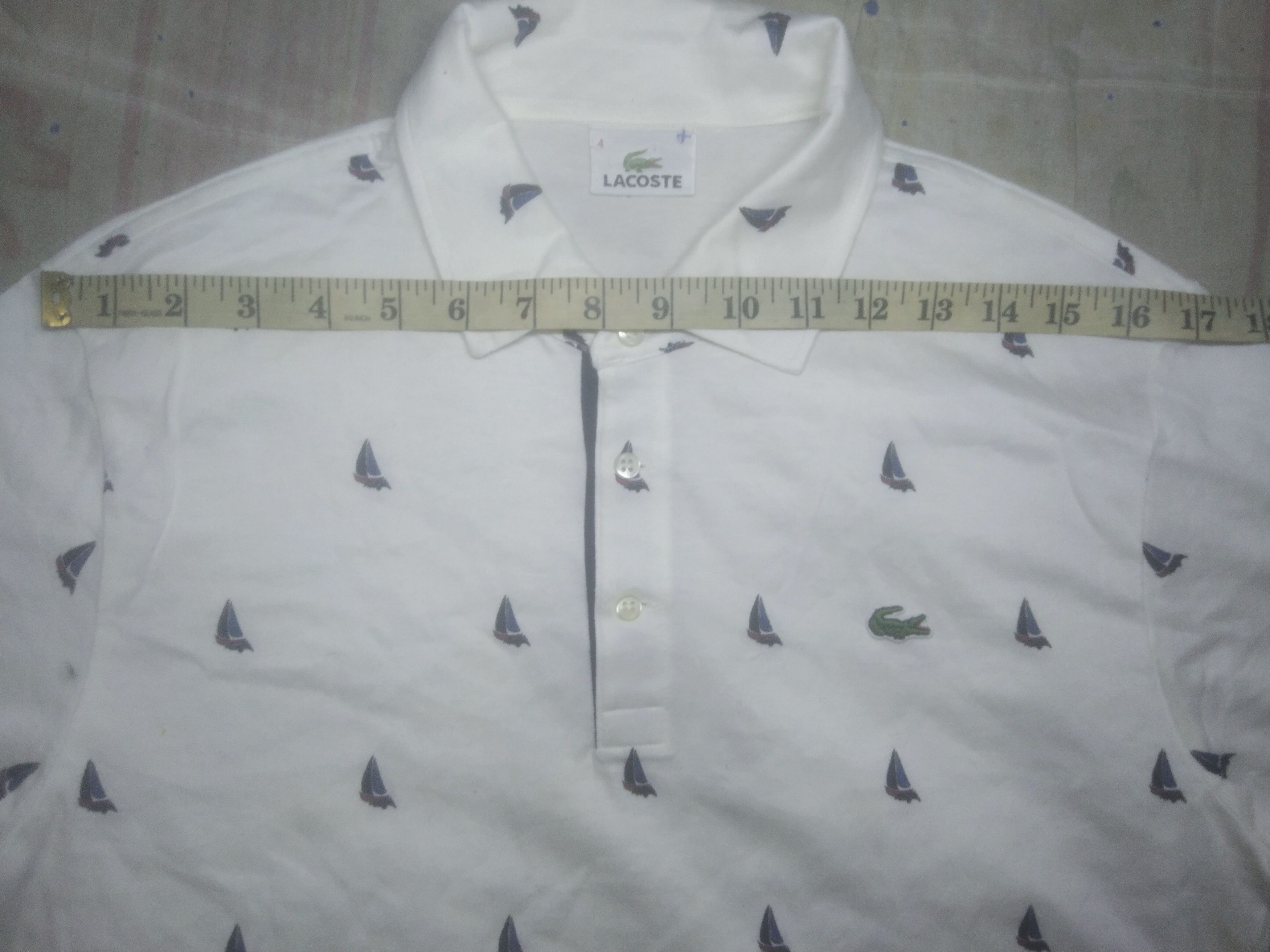 Lacoste Slim fit Lacoste sailboat printed polo shirt Size US M / EU 48-50 / 2 - 7 Thumbnail