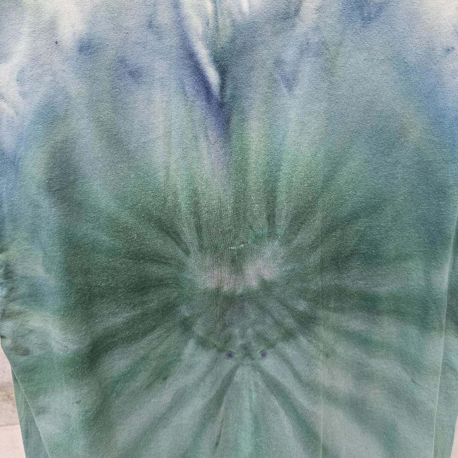 Other Handmade Tie-Dye Whilte Blue and Green T-shirt Size US M / EU 48-50 / 2 - 5 Thumbnail