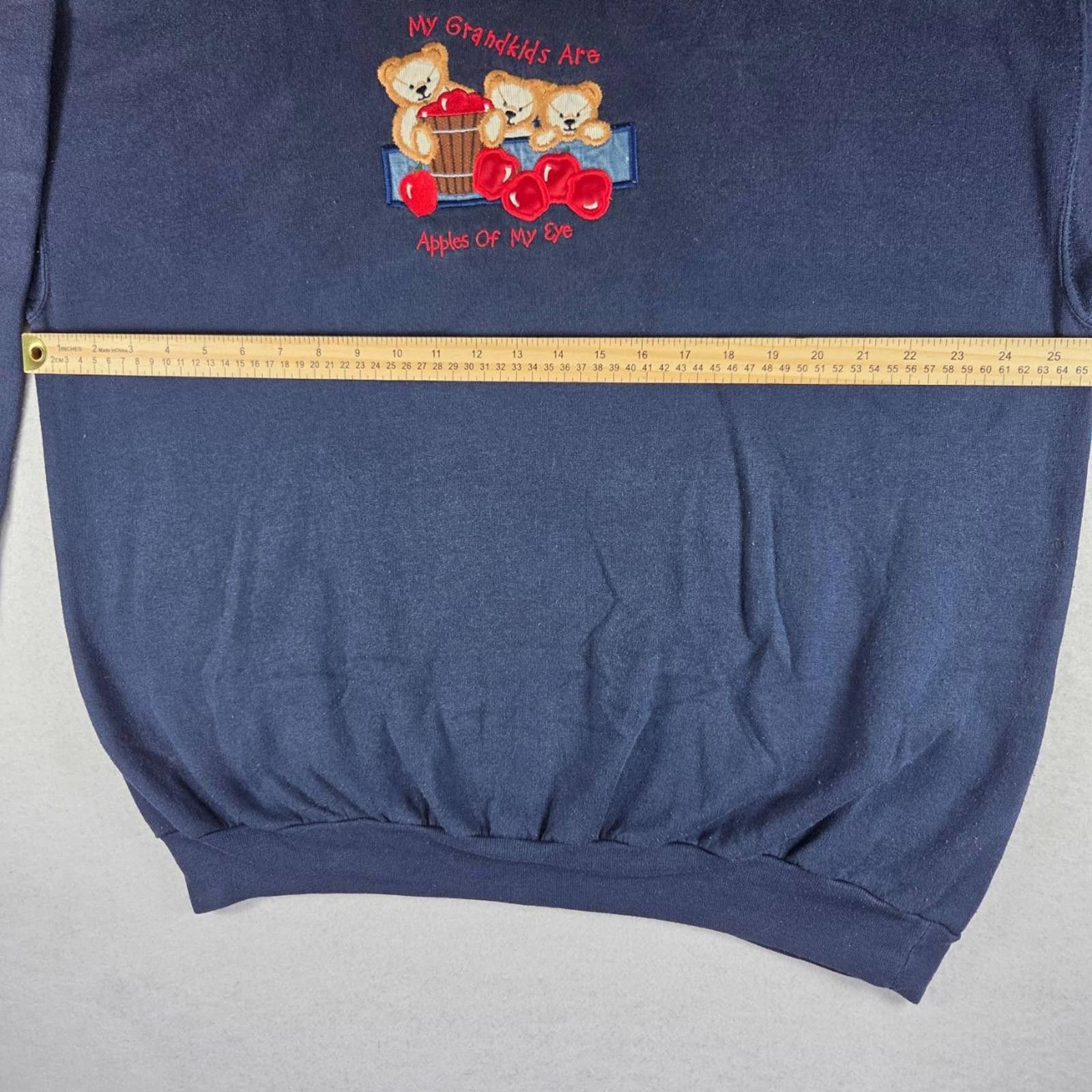 Designer VTG M&C Sportswear Women's XL Navy Embroidered Sweatshirt Size XL / US 12-14 / IT 48-50 - 6 Thumbnail