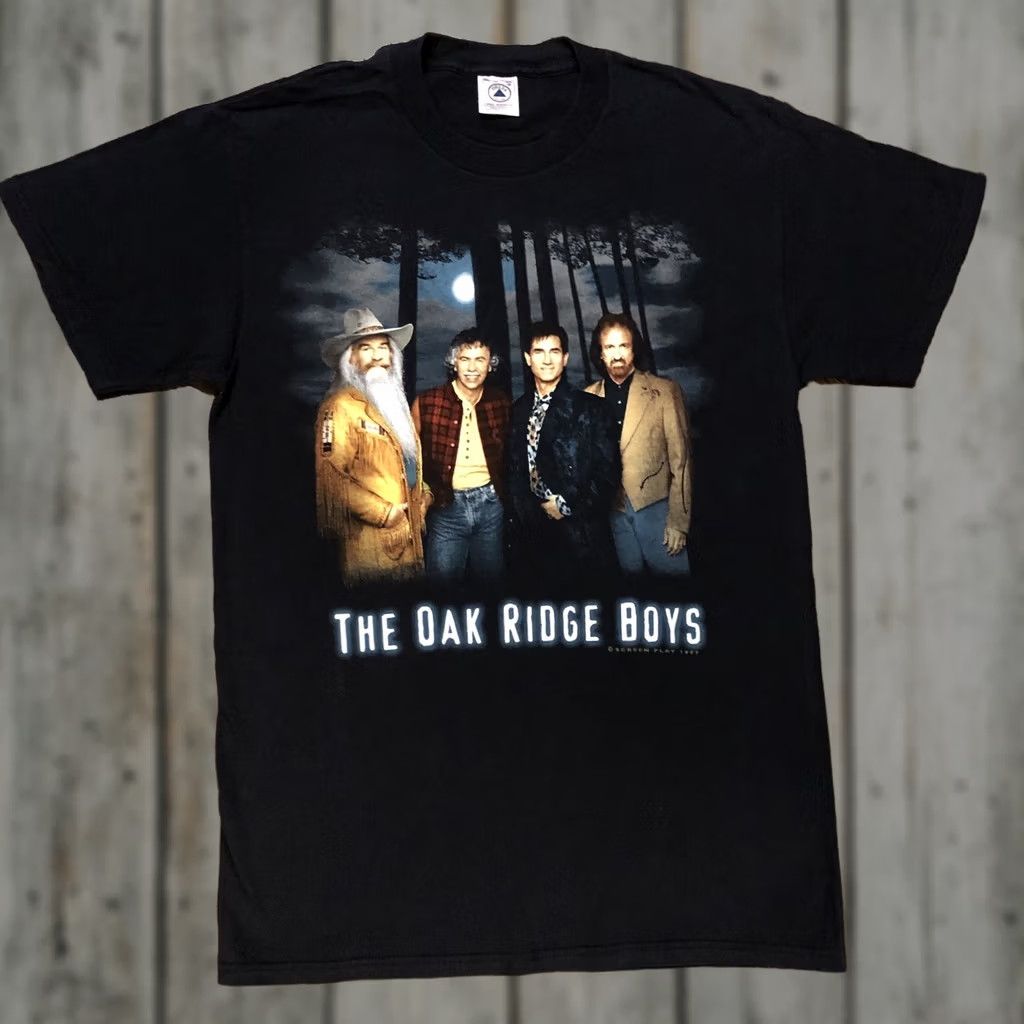 Delta VINTAGE The Oak Ridge Boys Shirt 1997 90s Screenplay T-Shirt Black Sz M Double-Sided Crew Neck Men XS? Size US M / EU 48-50 / 2 - 1 Thumbnail
