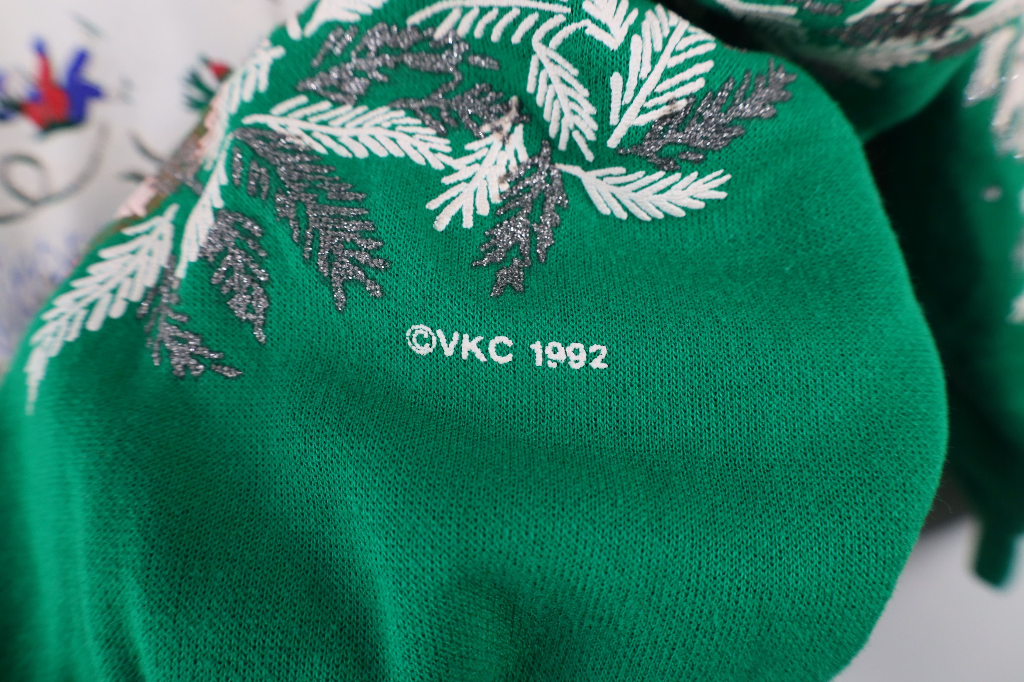 Vintage Vintage 90s Streetwear All Over Print Sweatshirt Green USA Size XL / US 12-14 / IT 48-50 - 8 Thumbnail
