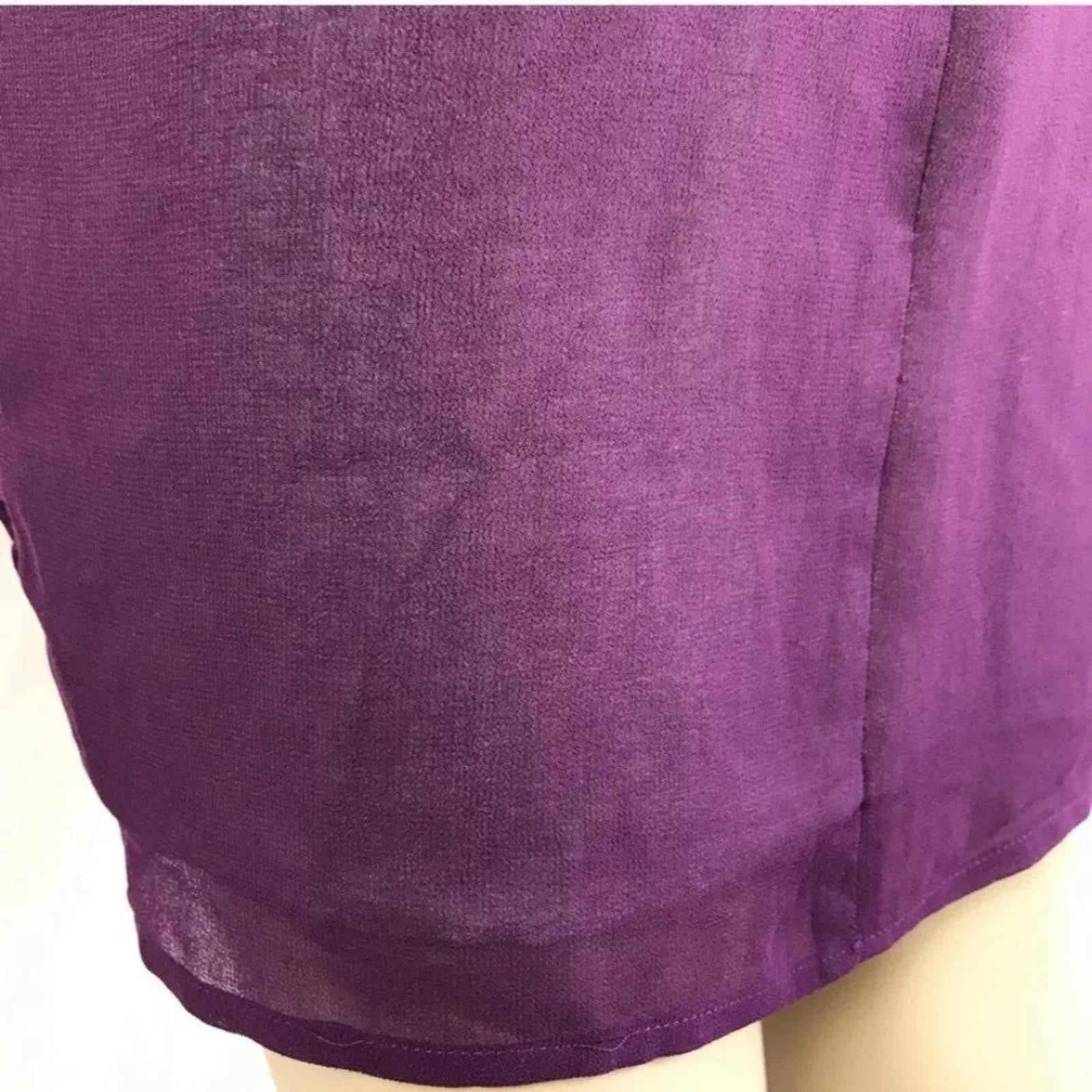 Urban Outfitters Silence + Noise Purple Chiffon Knee Skirt Urban Outfitters 0 Size 27" / US 4 / IT 40 - 10 Thumbnail