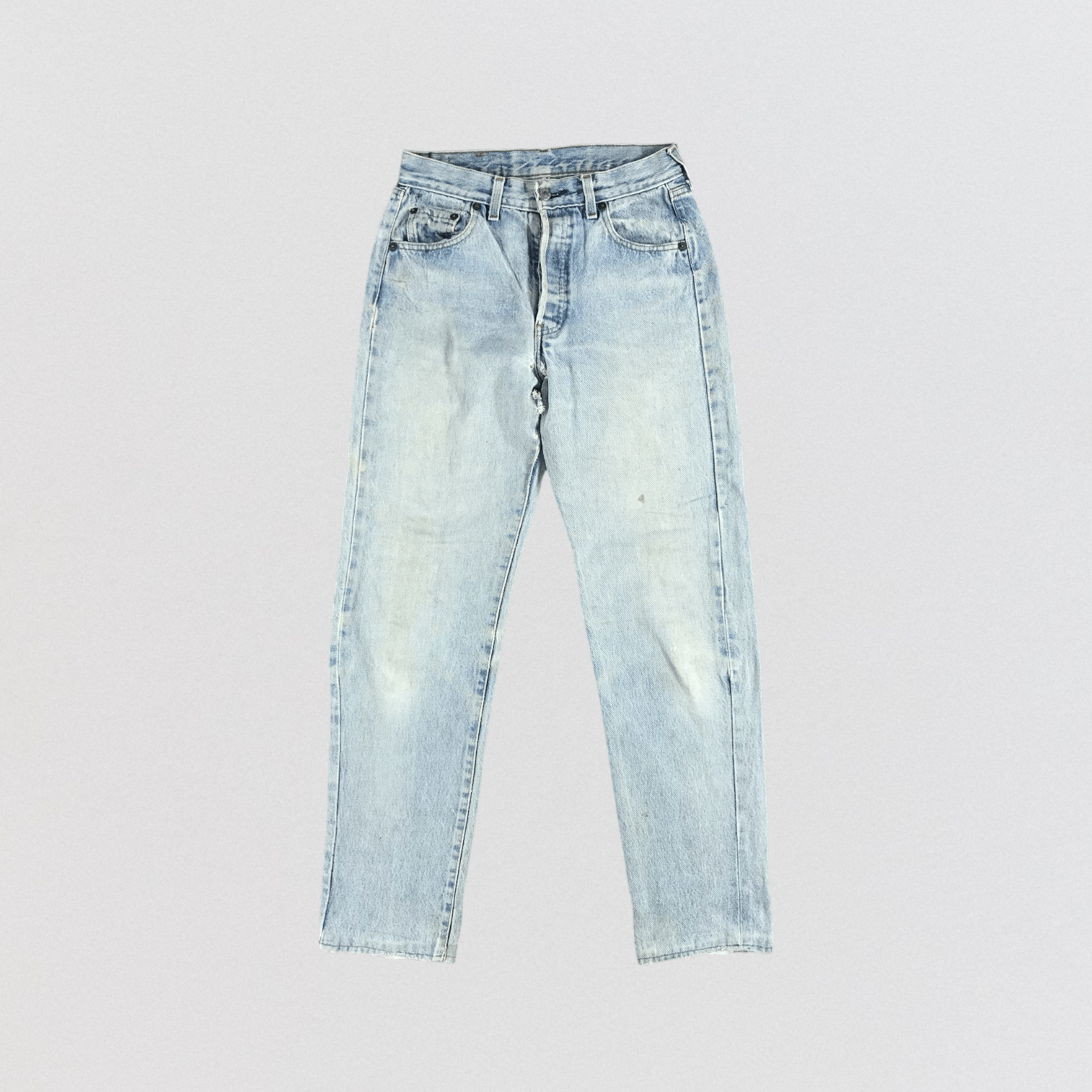 Levi's × Vintage 90s Vintage Ripped Levis 501 Jeans-JM2531 Size US 28 / EU 44 - 1 Thumbnail