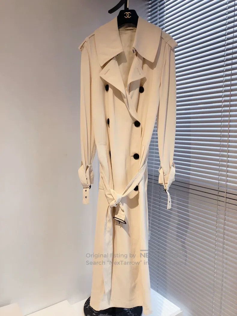 Acne Studios Acne Studios Beige Long Classic Trench Coat Size 4XL / US 24-26 - 1 Thumbnail