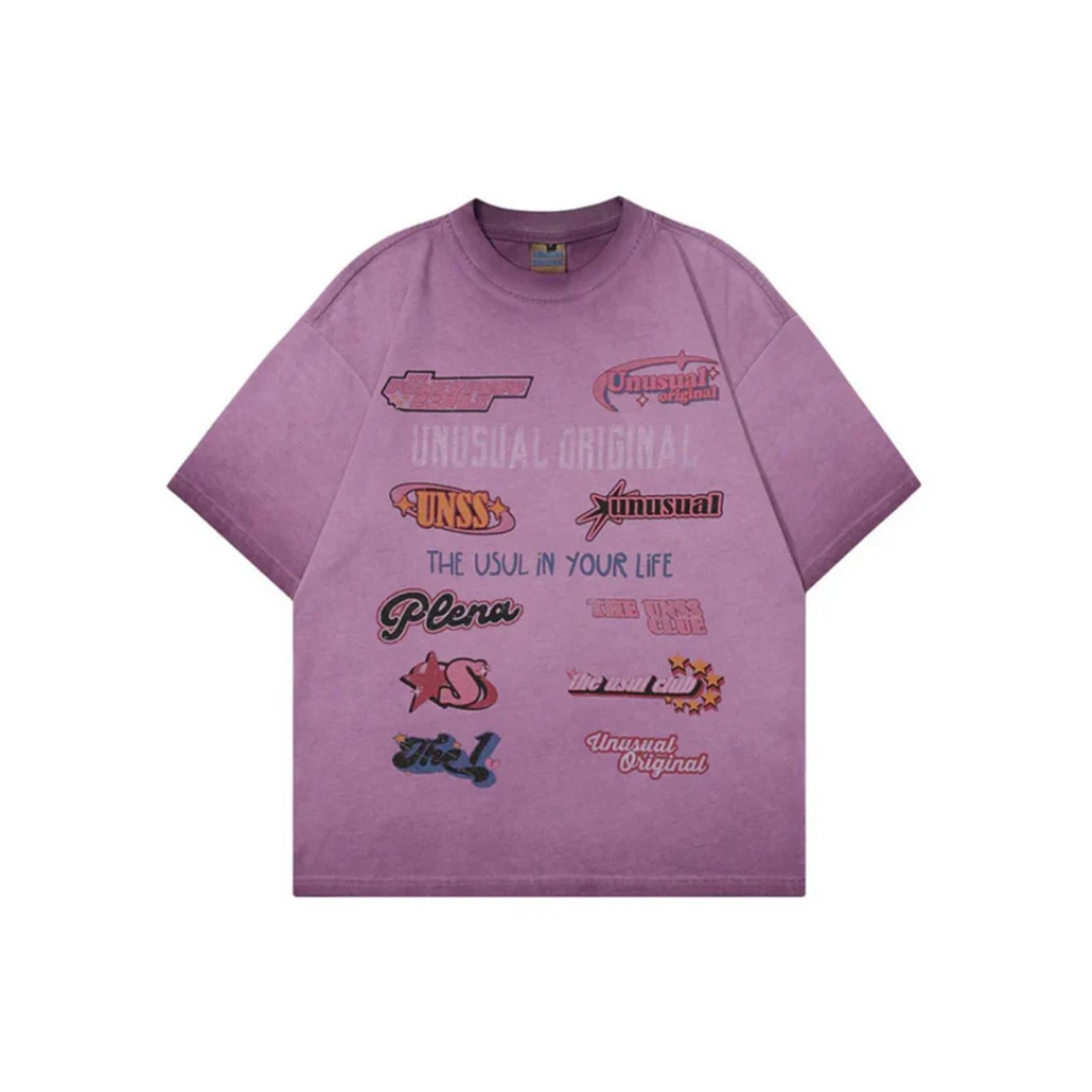 Vintage All Over Stickers Graphic Cuttable Tee Size M / US 6-8 / IT 42-44 - 1 Thumbnail