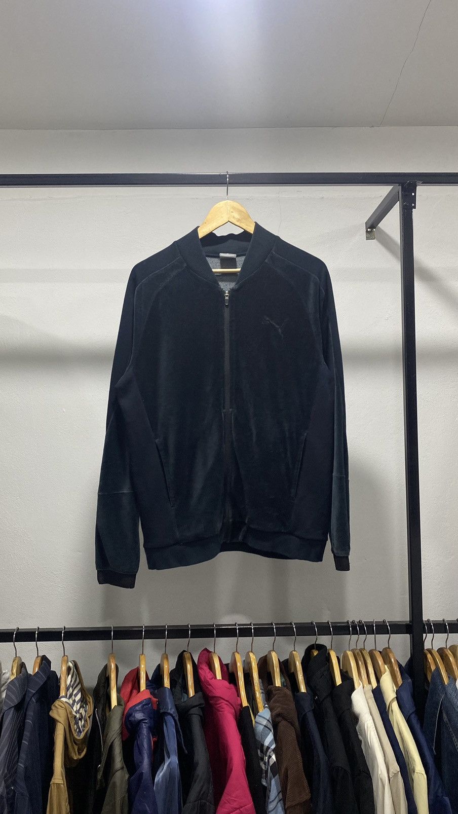 Puma × Velvet × Vintage Puma Velvet Zipper Sweatshirt Size US L / EU 52-54 / 3 - 1 Thumbnail