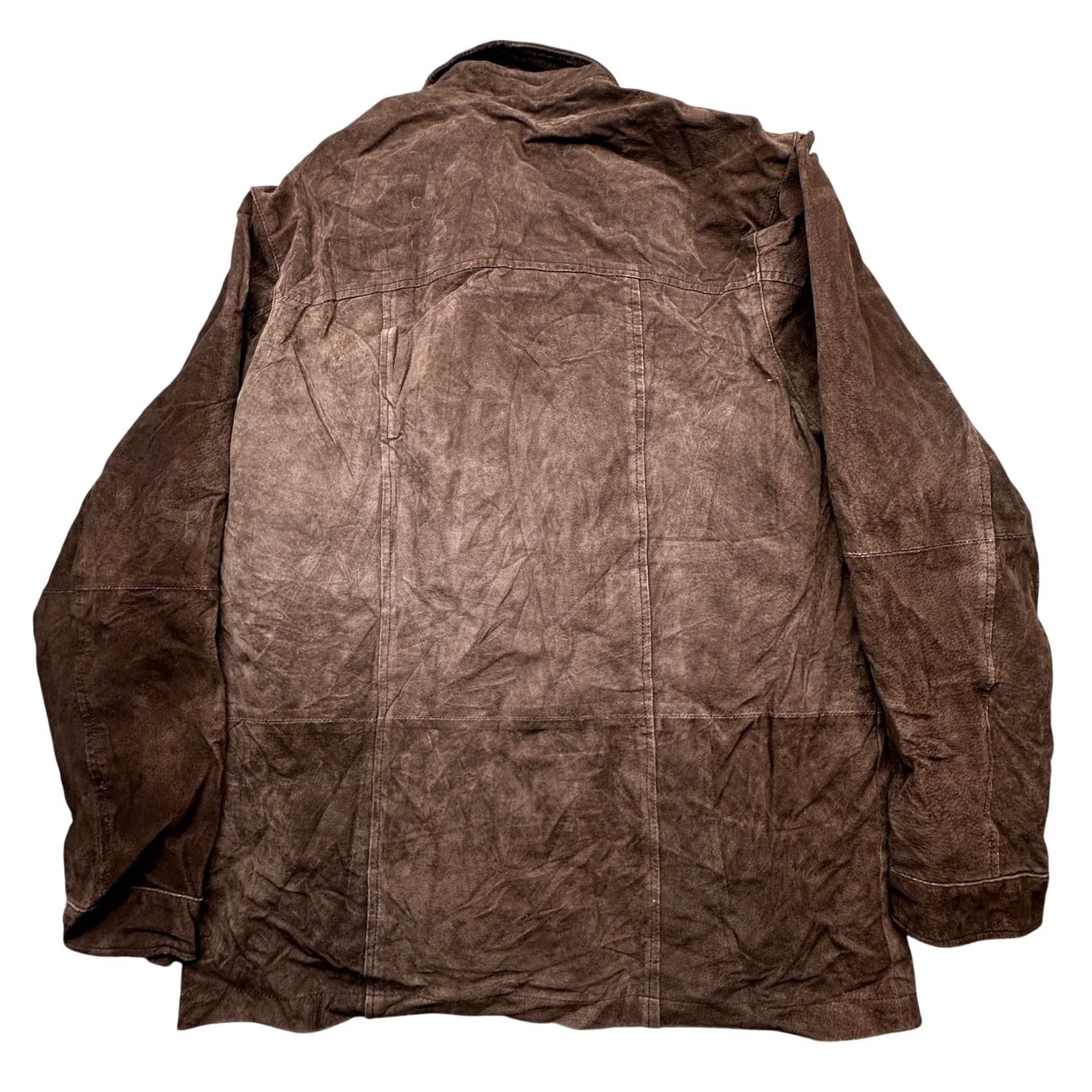 Vintage VINTAGE Boston Harbour Brown Suede Leather Jacket Mens Small Full Zip Bomber Jacket Size US S / EU 44-46 / 1 - 2 Thumbnail