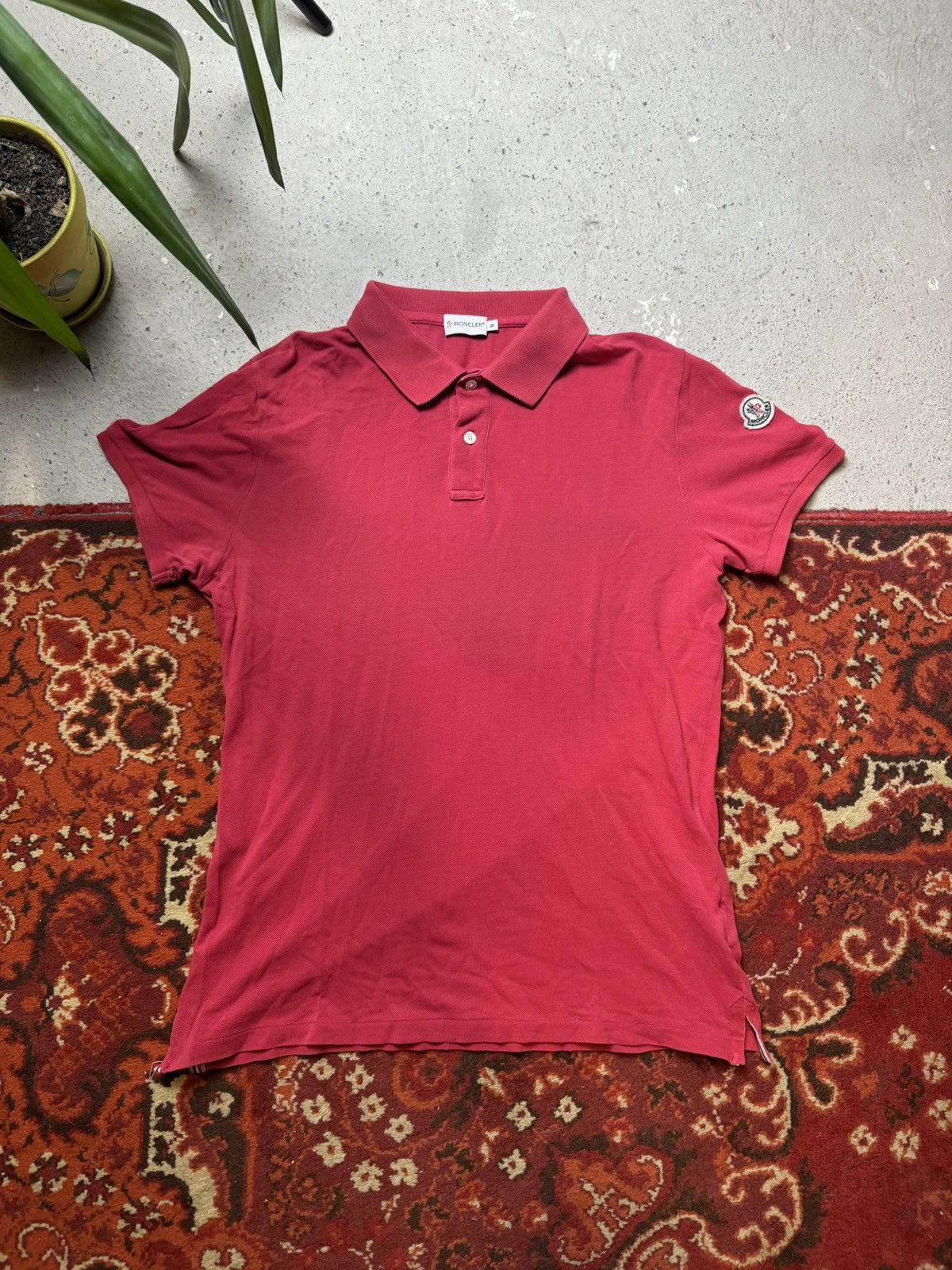 Moncler × Vintage Vintage Y2K Moncler Embroidered Emblem Logo Luxury Polo Size US M / EU 48-50 / 2 - 1 Thumbnail