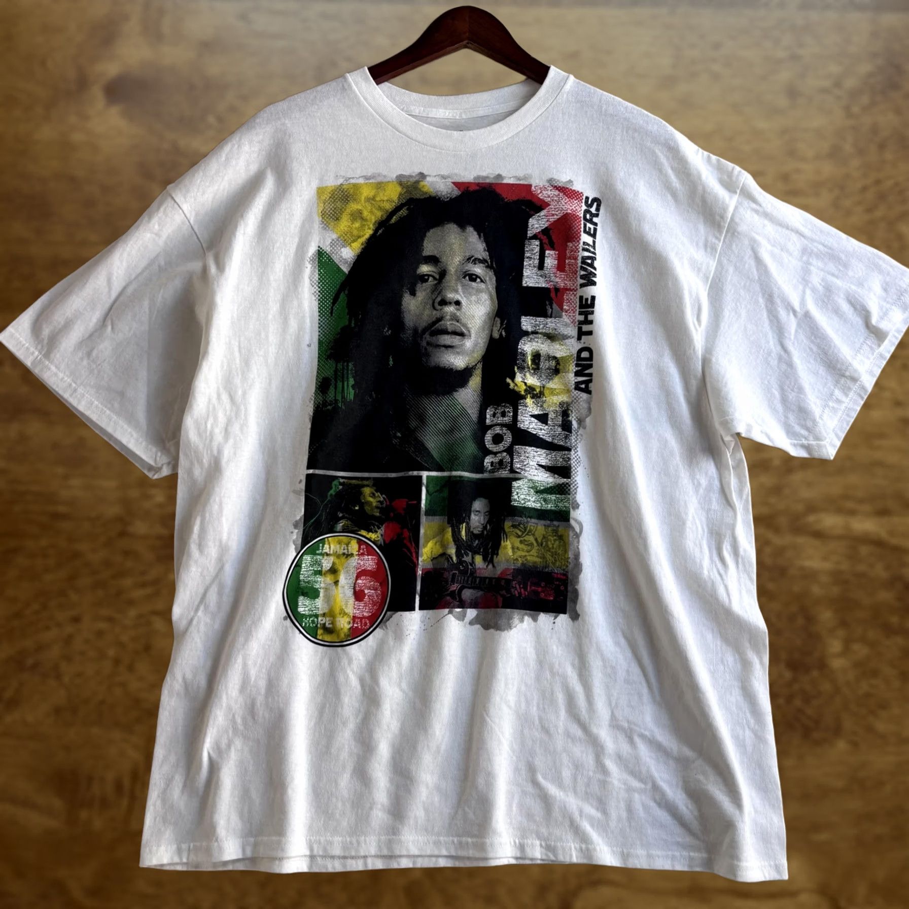 Vintage Bob Marley Zion Rootswear Shirt Mens 2XL White Jamaica 56 Hope Road Tee T-Shirt Size US XXL / EU 58 / 5 - 1 Thumbnail