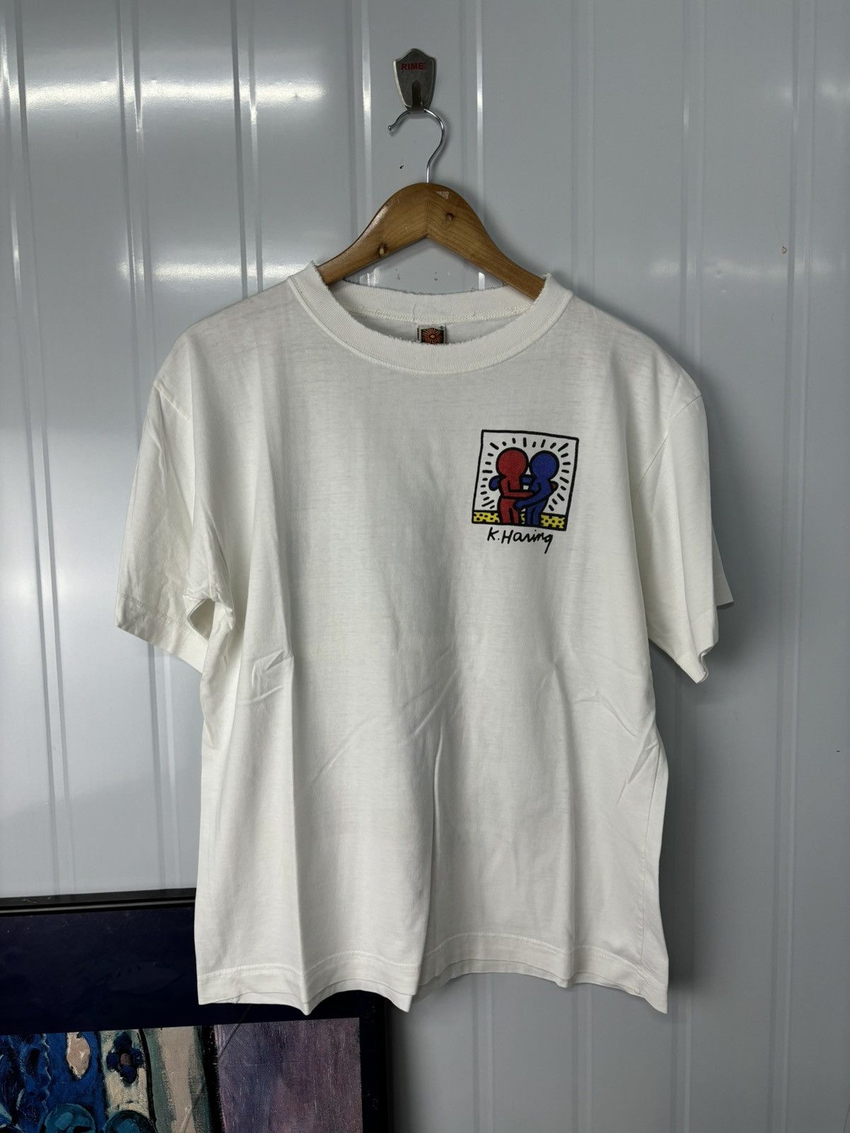 Keith Haring × Vintage RARE! Vintage 90’s Keith Haring Art Tees Size US L / EU 52-54 / 3 - 7 Thumbnail