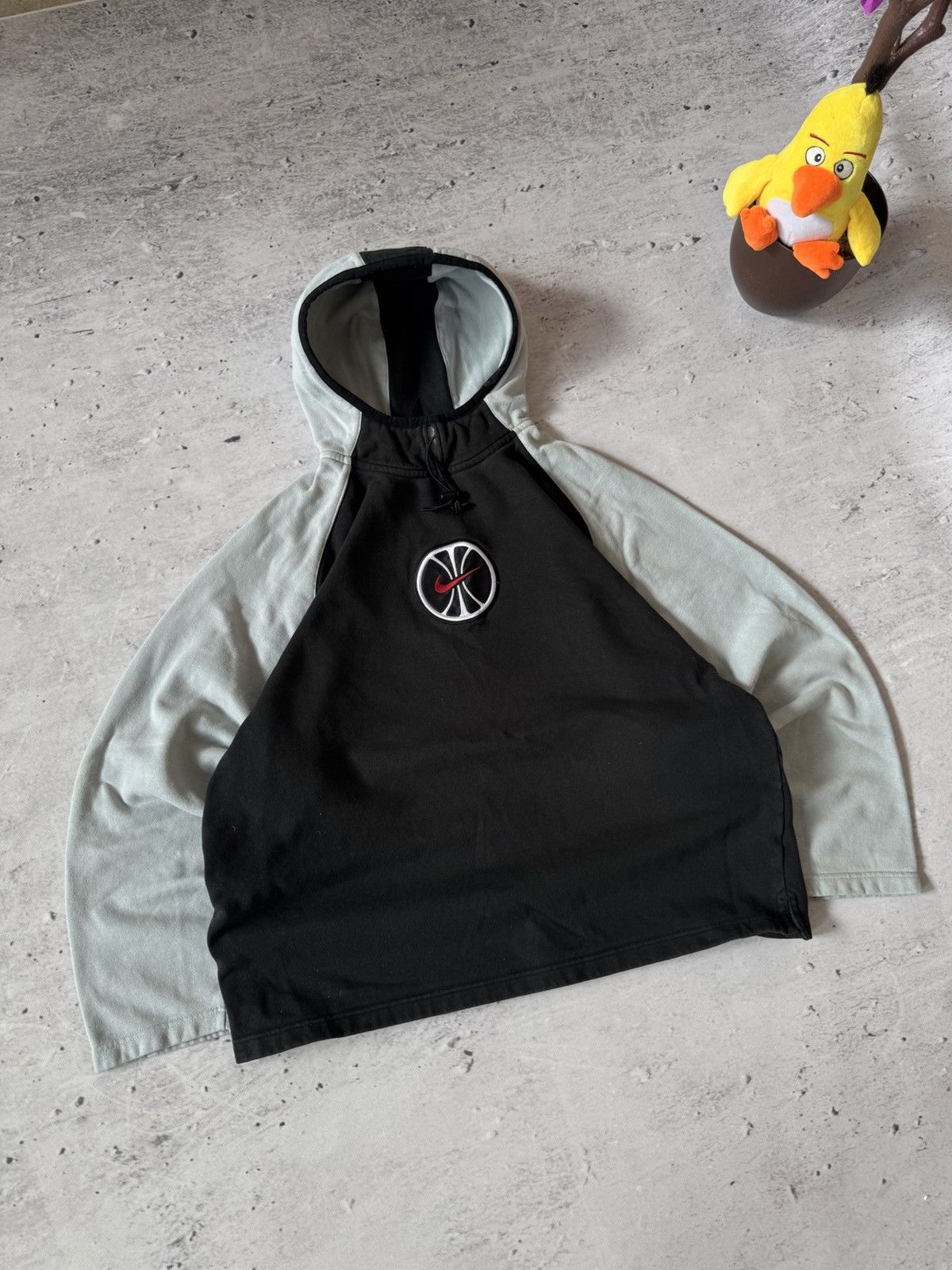 Nike × Vintage NIKE VINTAGE 00s y2k OVERSIZE BAGGY HOODIE CENTER LOGO Size US L / EU 52-54 / 3 - 1 Thumbnail