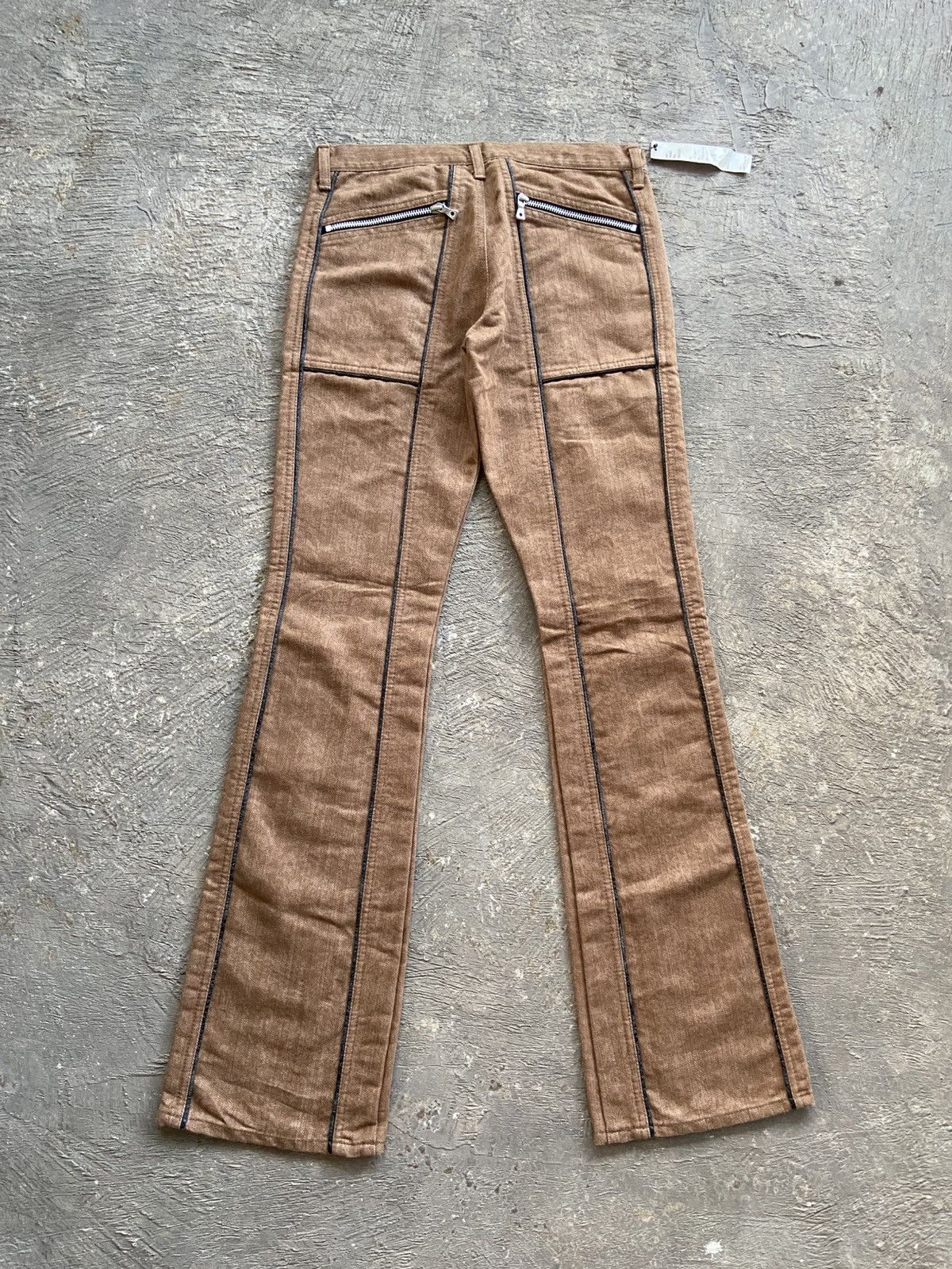 semanticdesign 2000s (NWT) Semanticdesign - Herringbone Flare Pants Size US 29 - 13 Thumbnail