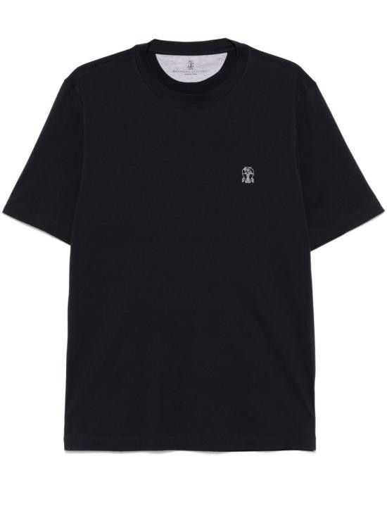 Brunello Cucinelli BRUNELLO CUCINELLI Men T-Shirts M0B138440 C4425 Blue Size US XL / EU 56 / 4 - 1 Thumbnail