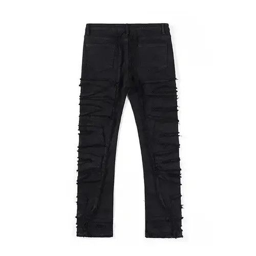 Jean Black Color Hip Hop Loose Denim Trousers Vibe Style Size US 32 / EU 48 - 3 Thumbnail