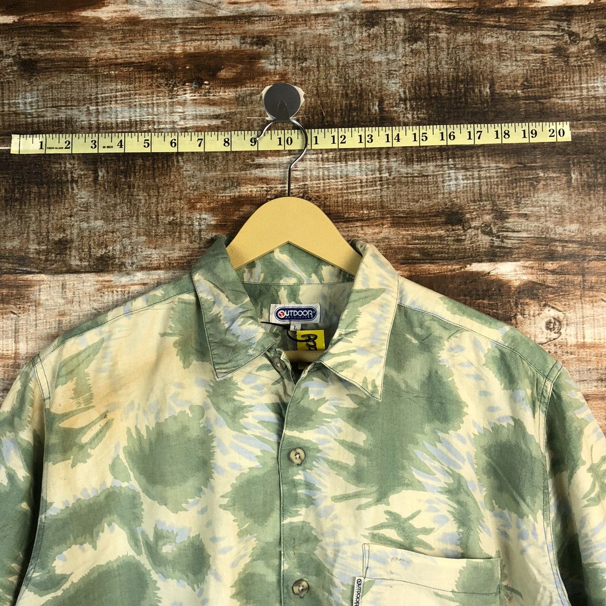Other Outdoor Life Green camo leaf Shirt #A2315 Size US L / EU 52-54 / 3 - 4 Thumbnail