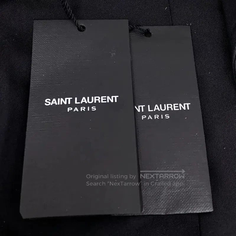 Yves Saint Laurent YSL Black Cotton Women's Jacket Size XXS . Size XXS / US 00 / IT 34 - 8 Thumbnail