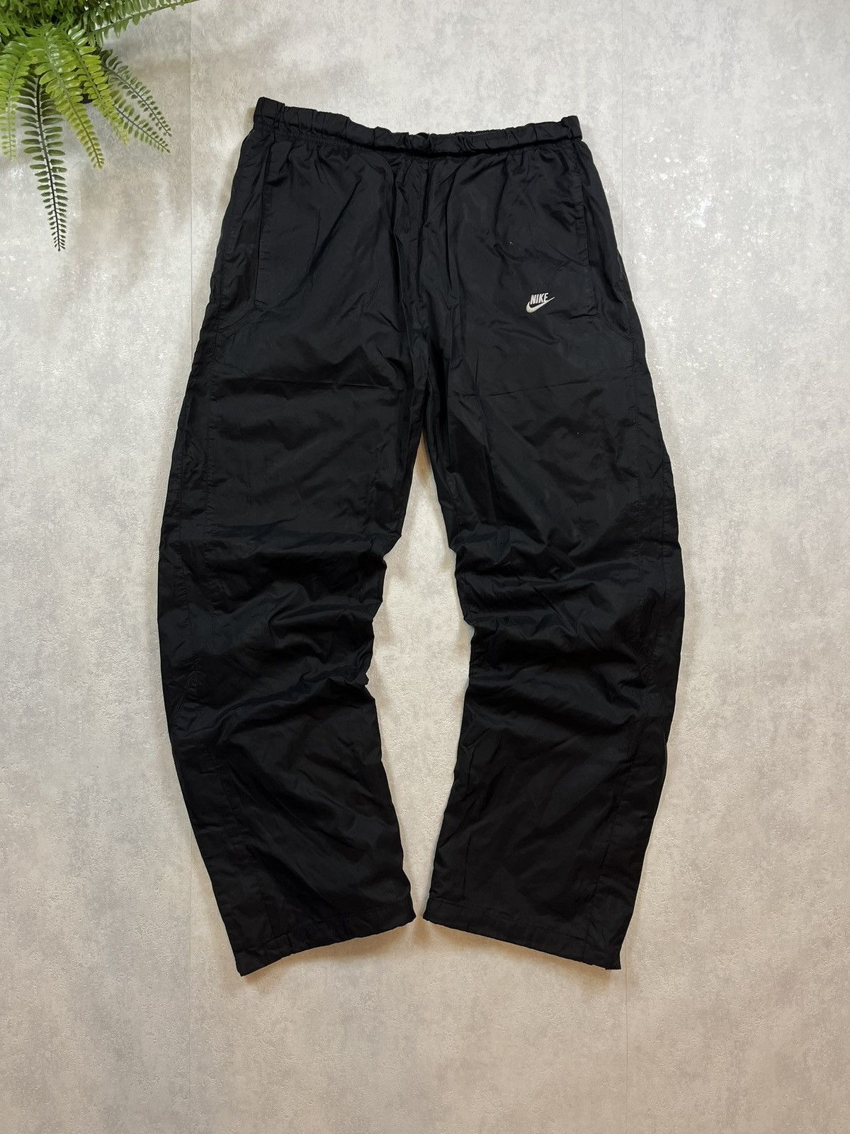 Nike × Vintage 00s Nike Retro Logo Vintage Y2K Oversized Parachute Pants Size US 32 / EU 48 - 1 Thumbnail