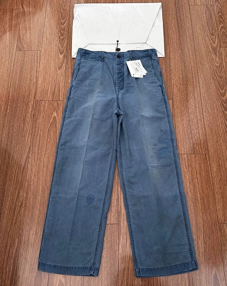 Visvim Visvim Visvim Wide Chino Pants LT Indigo Color-2506 Size US 34 / EU 50 - 1 Thumbnail