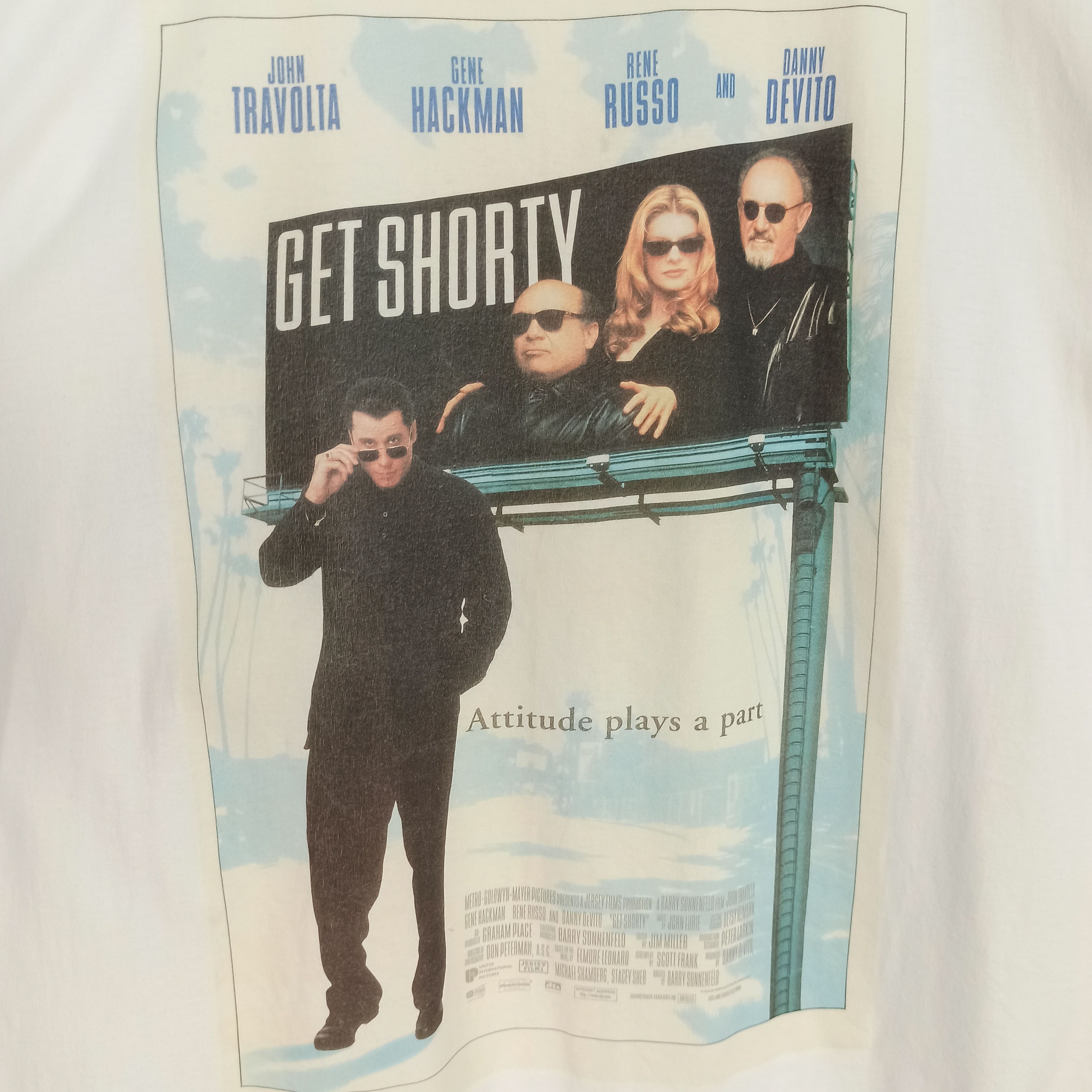 Jerzees Vintage 90s Get Shorty Movie Tshirt Tag JerZees Size US XL / EU 56 / 4 - 2 Thumbnail