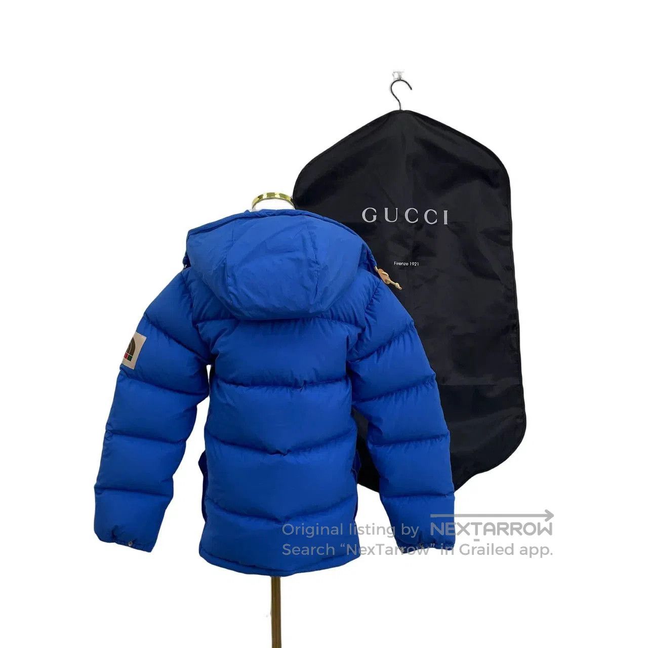 Gucci Gucci x The North Face Blue Down Jacket. Size XXS / US 00 / IT 34 - 8 Thumbnail