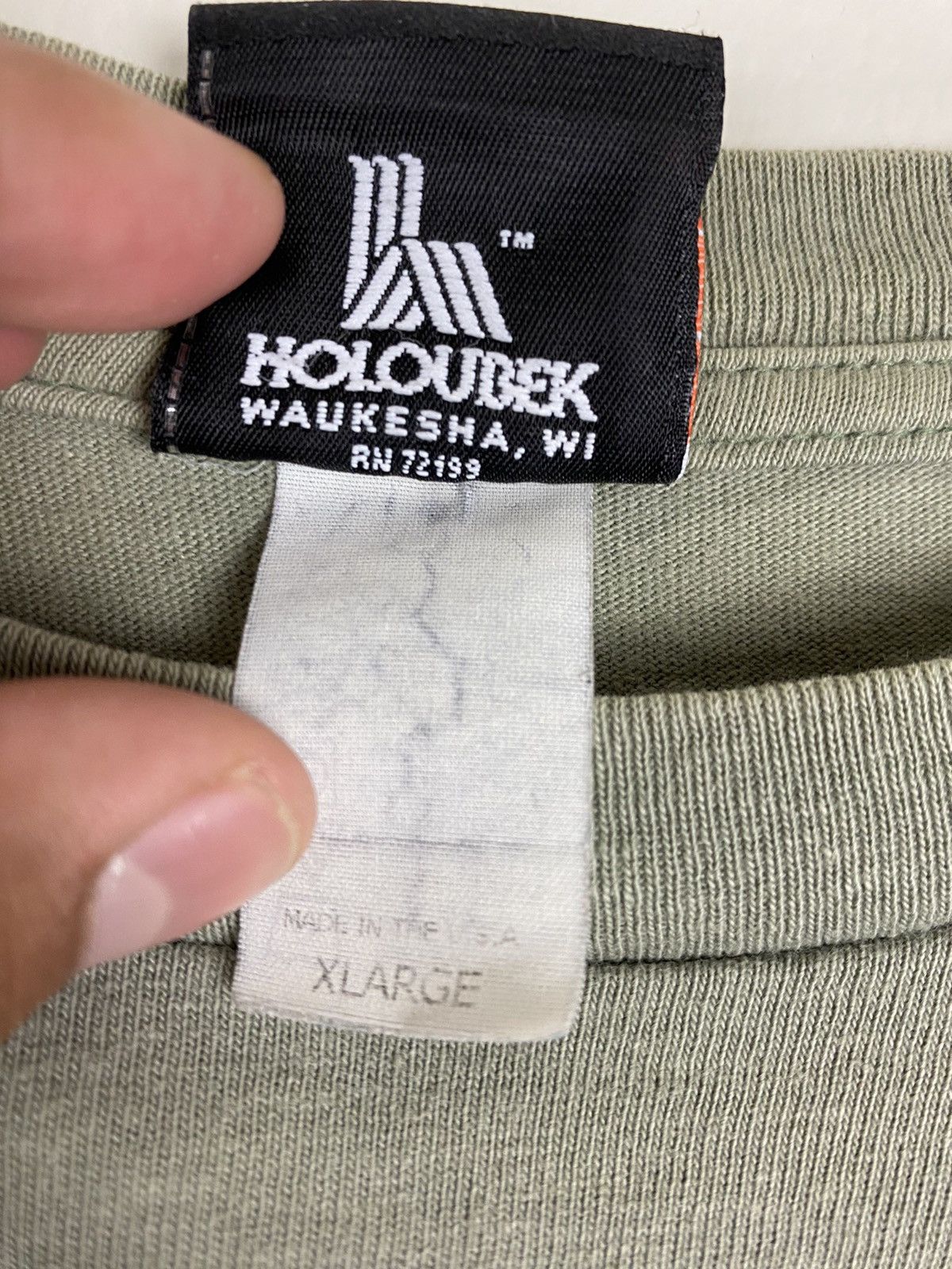 Harley Davidson × Vintage Vintage Hollywood Harley Davidson 2000 Rare T shirt olive Size US XL / EU 56 / 4 - 6 Thumbnail