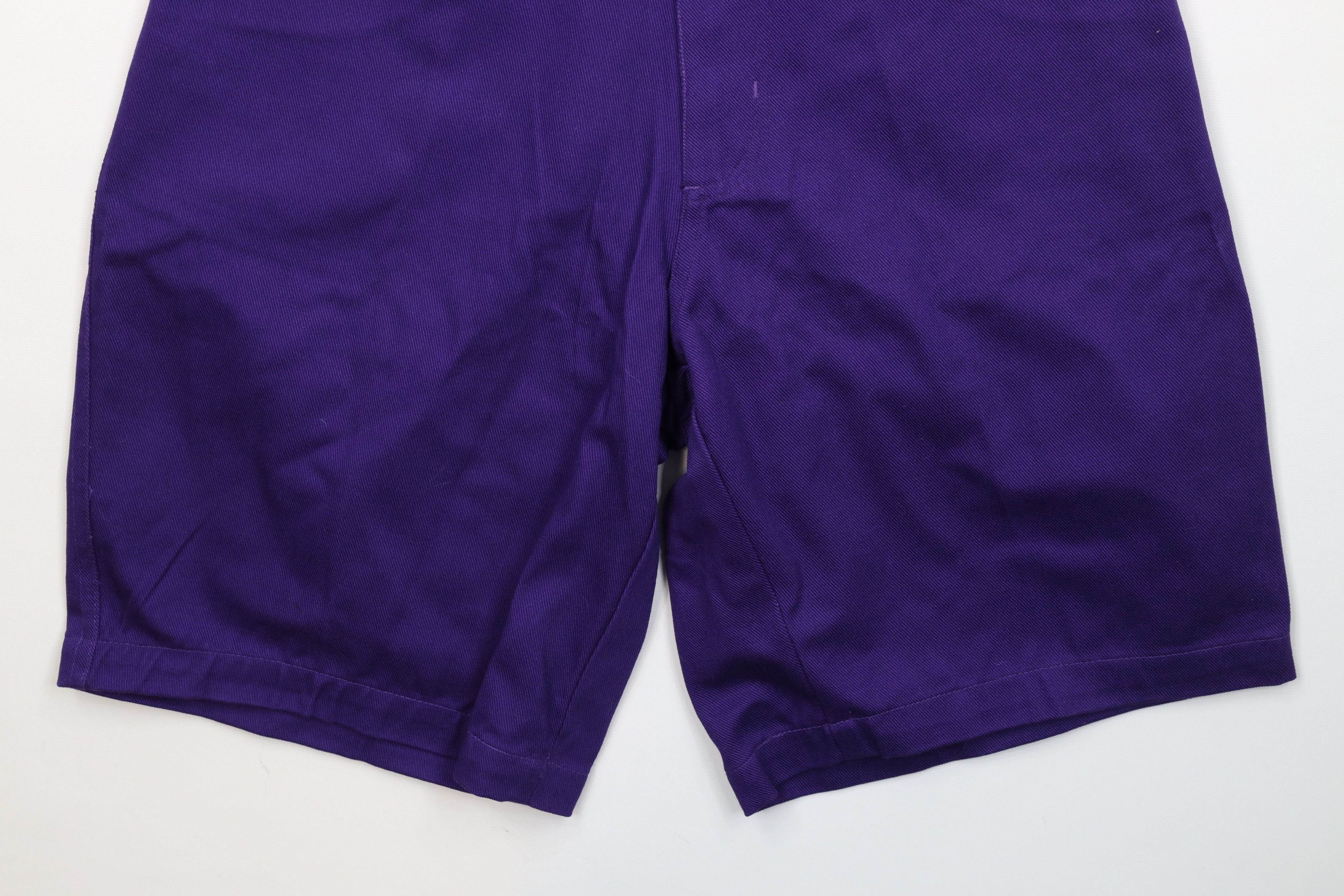 Vintage Deadstock Vintage 90s Streetwear Denim Jean Shorts Purple Size US 30 / EU 46 - 4 Thumbnail