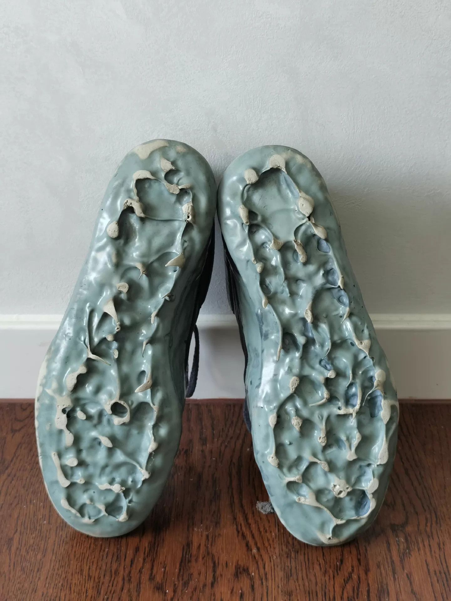 Carol Christian Poell CCP Blue Kangaroo Leather Low Top Soled Shoes US7 (42-43) Size US 7 / EU 40 - 6 Thumbnail