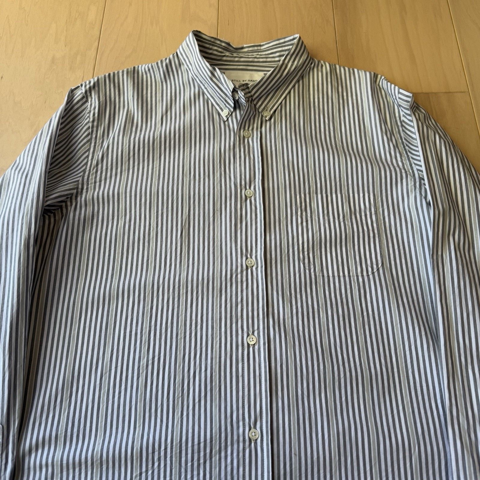 STILL BY HAND Still By Hand Shirt 3 Striped Cotton Button Up Oxford Size US M / EU 48-50 / 2 - 3 Thumbnail