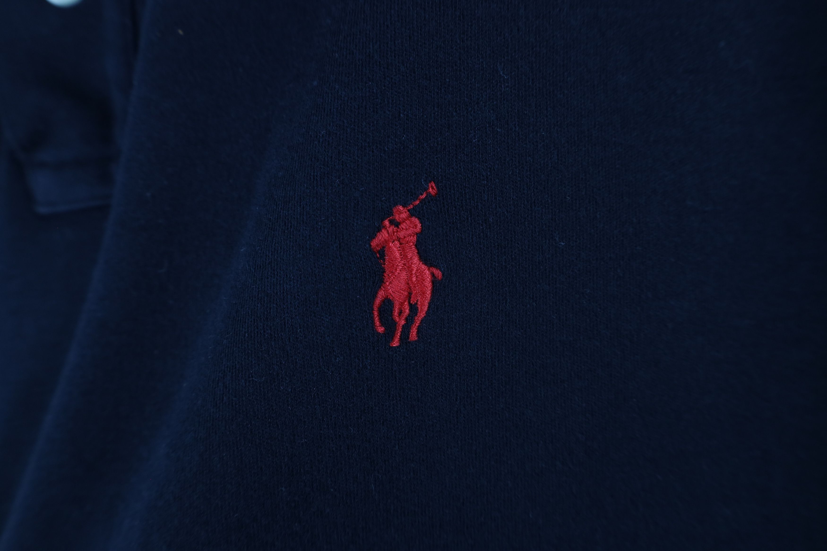 Ralph Lauren × Vintage Vintage 90s Ralph Lauren Faded Soft Touch Polo Shirt Black Size US L / EU 52-54 / 3 - 4 Thumbnail