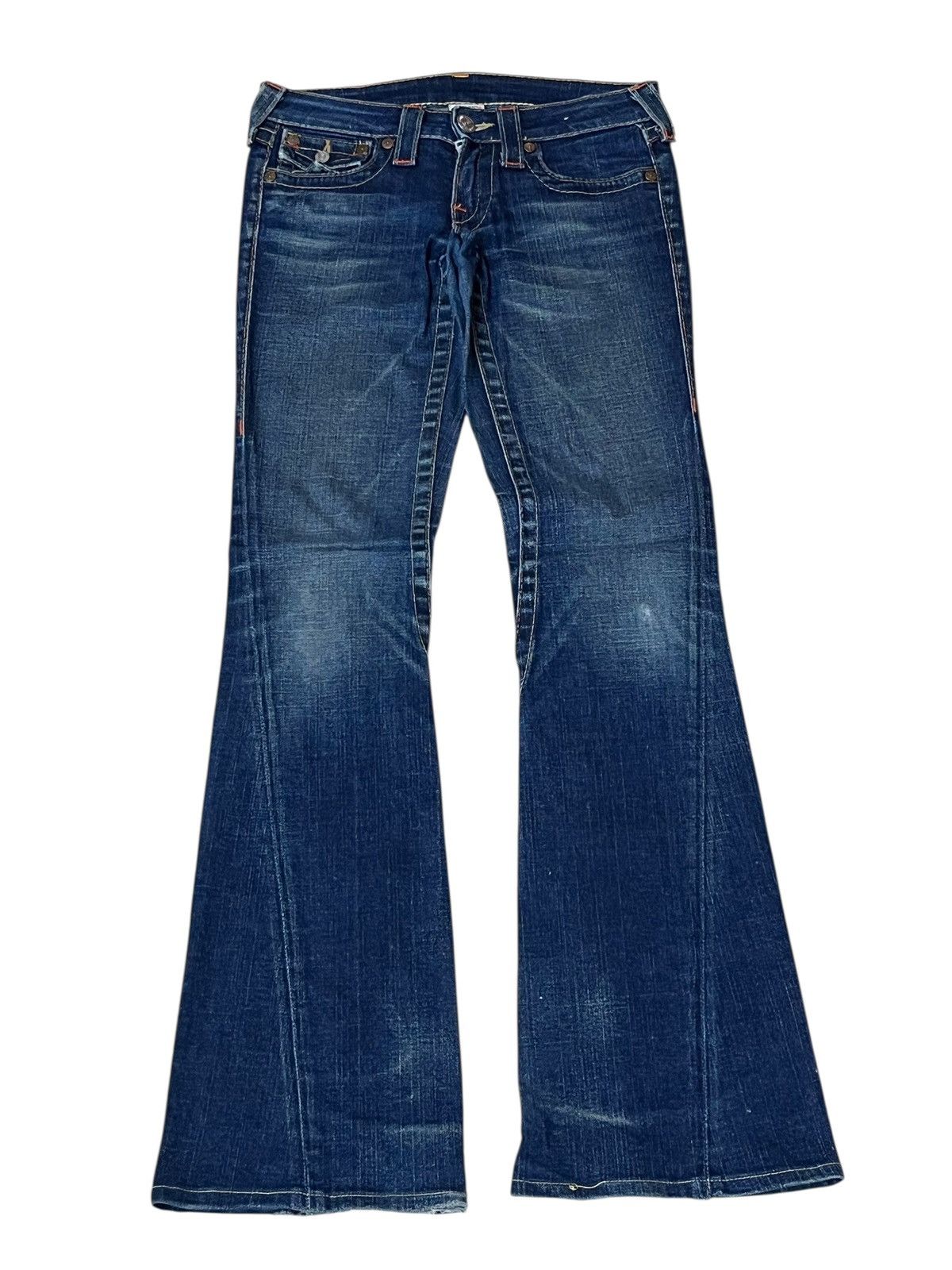 True Religion SICK🔥TRUE RELIGION JOEY flared low rise jeans Size US 28 / EU 44 - 2 Thumbnail
