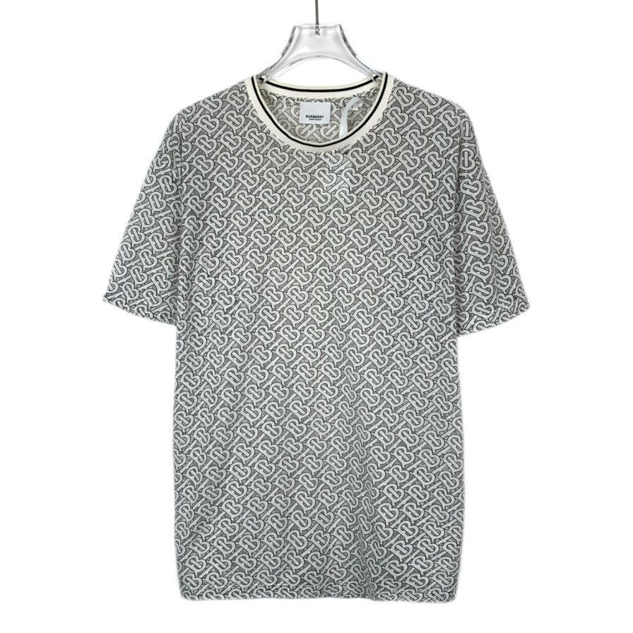 Burberry Burberry TB Monogram Sheer Panel Cotton T-Shirt (Size S) Size US S / EU 44-46 / 1 - 1 Thumbnail