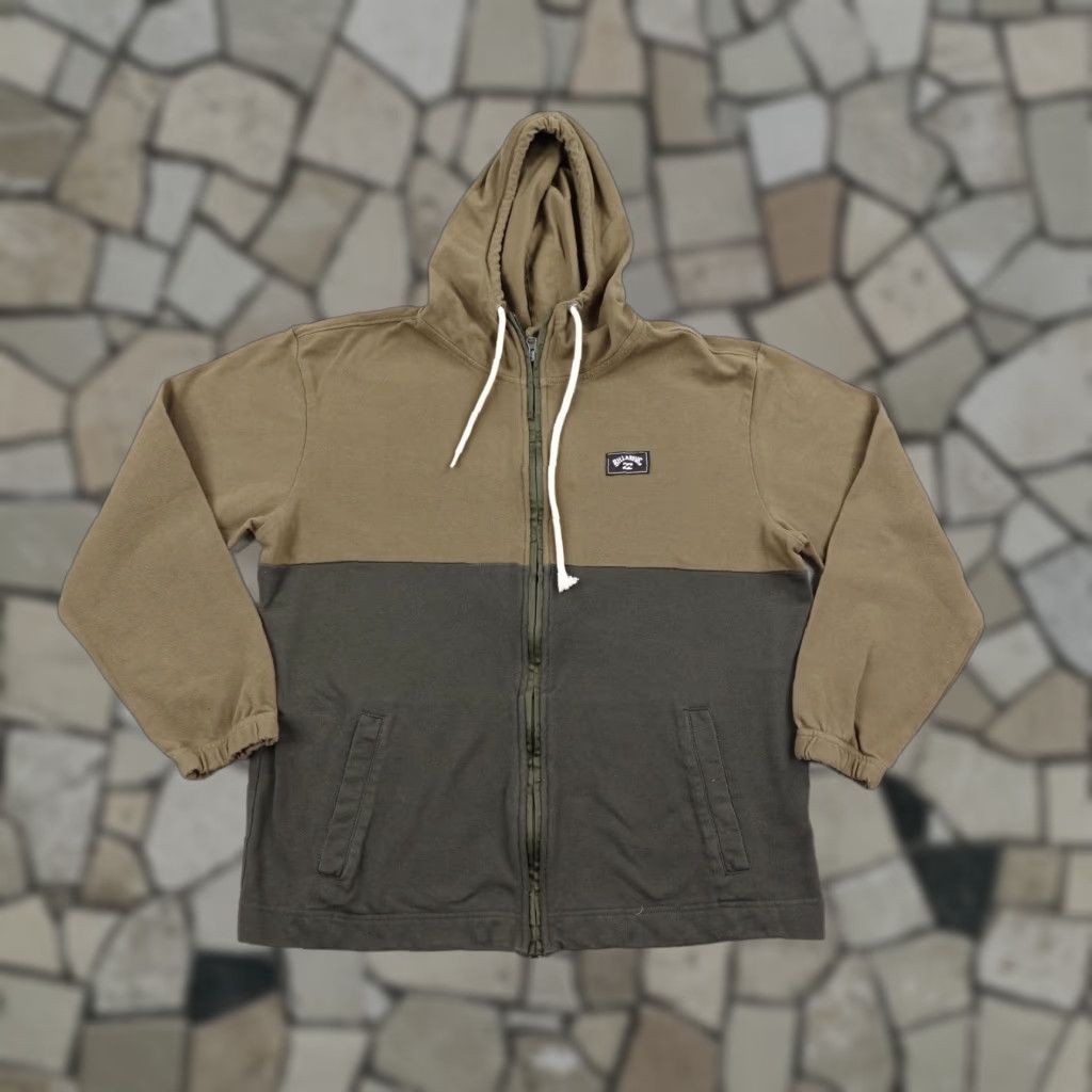 Billabong VINTAGE Billabong Hoodie Mens Medium Brown Full Zip Sweatshirt Skating Surf Beach Logo Zipper Mens Size US M / EU 48-50 / 2 - 1 Thumbnail