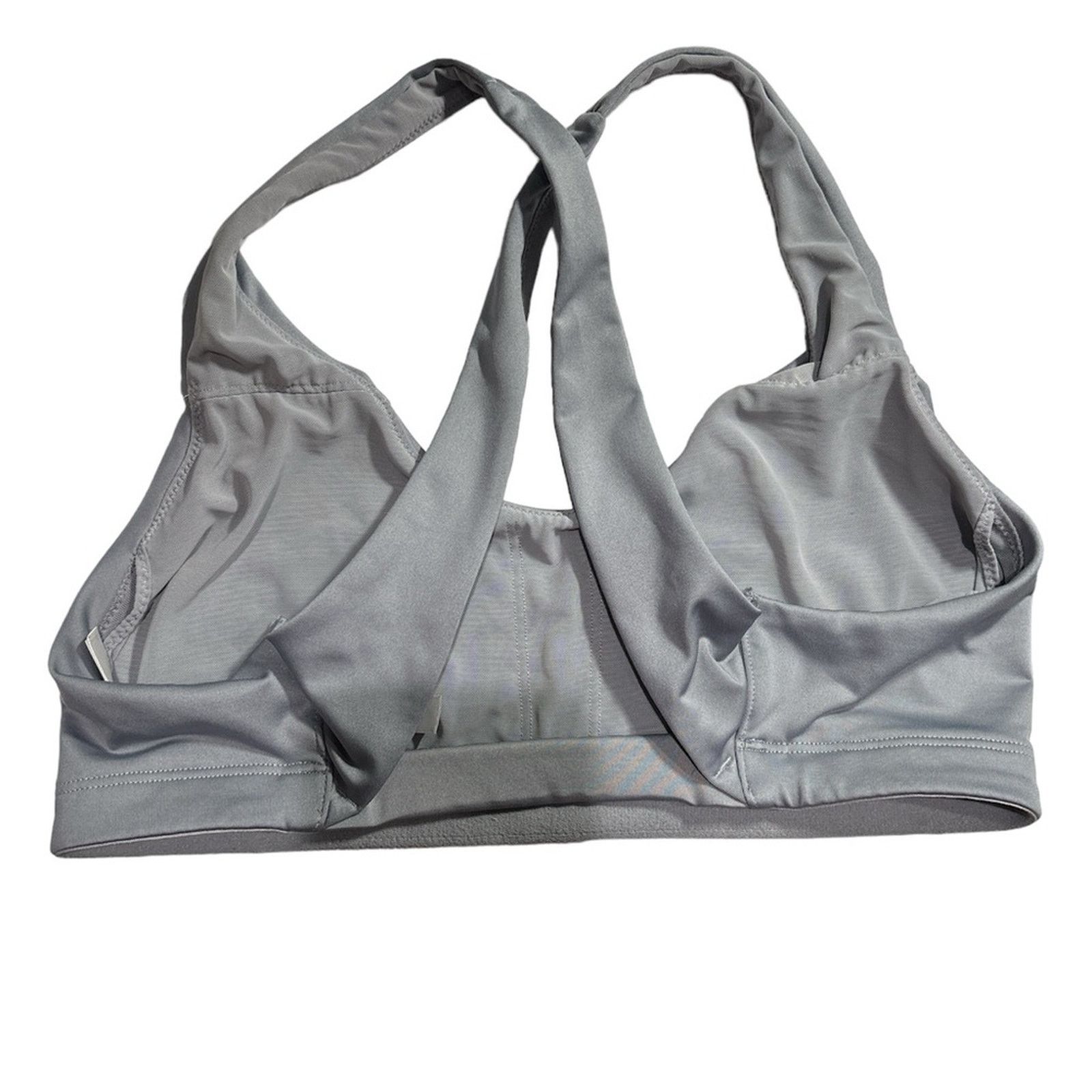Victoria's Secret VICTORIA SPORTS Women's Gray Cross Straps Sports Bra Sz M Size ONE SIZE - 3 Thumbnail