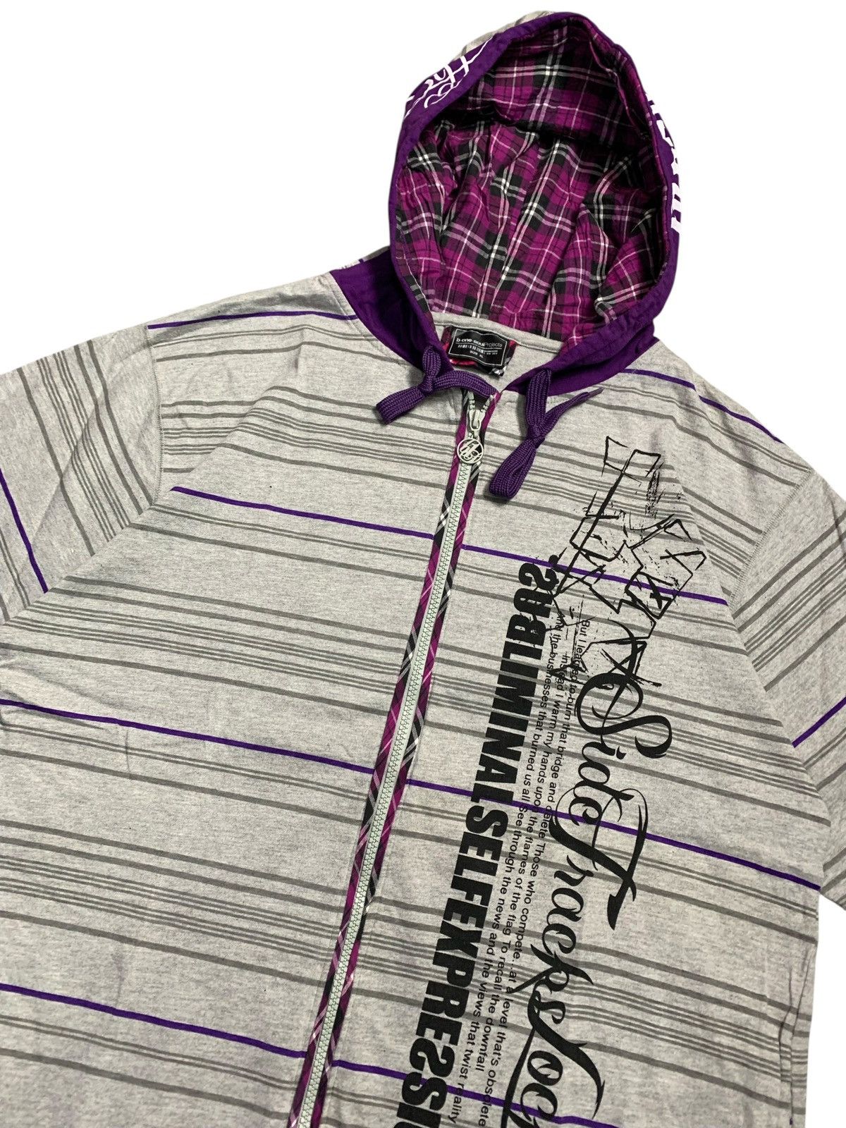 Hysteric Glamour 1990s B ONE SOUL - ZIP HOODIE SHORT SLEEVE IFSIX LGB STYLE Size US XL / EU 56 / 4 - 3 Thumbnail
