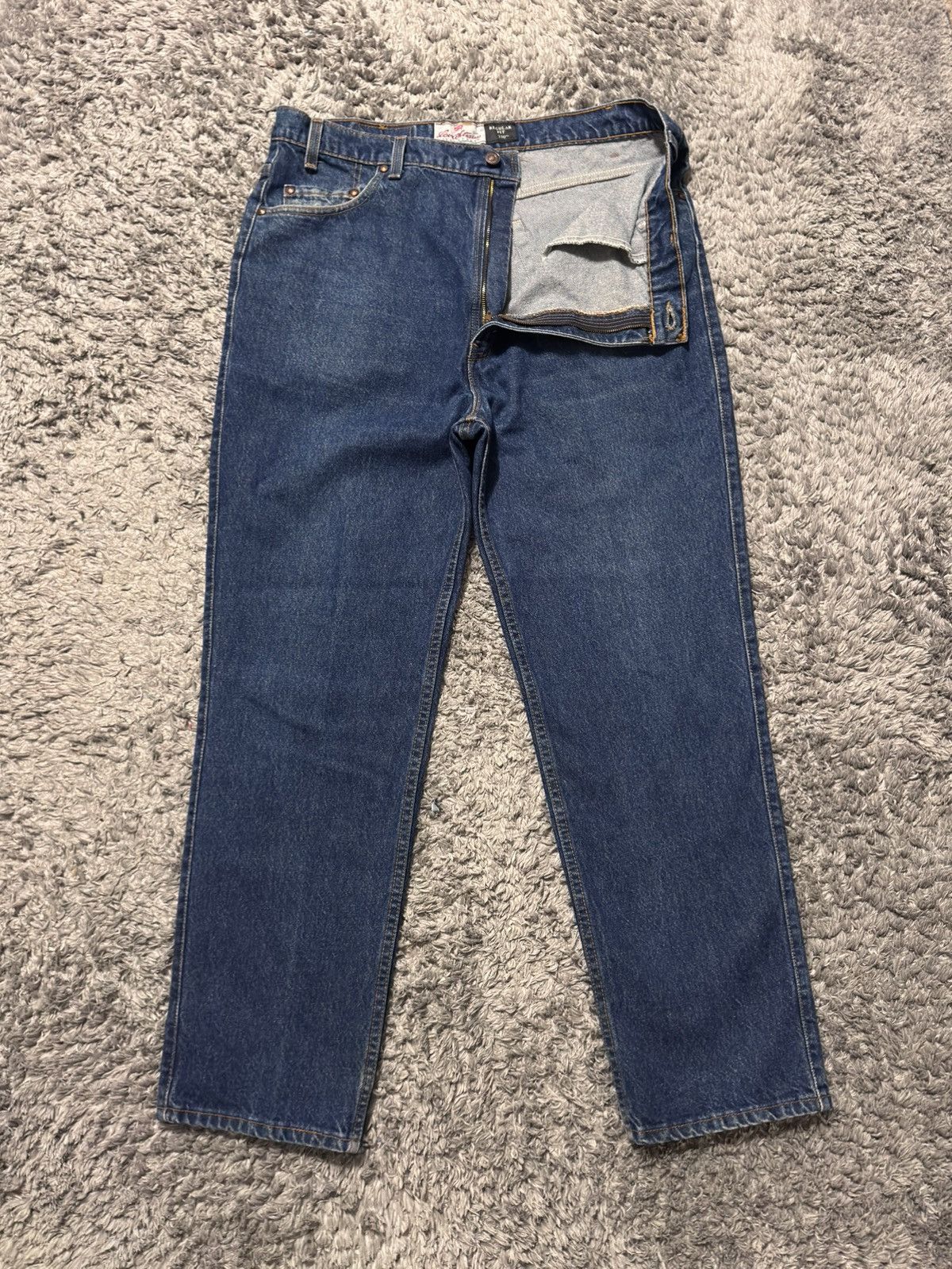Levi's × Levi's Vintage Clothing × Vintage Levi’s Orange Tab Jeans 530 38x30 Vintage Tapered Denim 90s Size US 38 / EU 54 - 2 Thumbnail