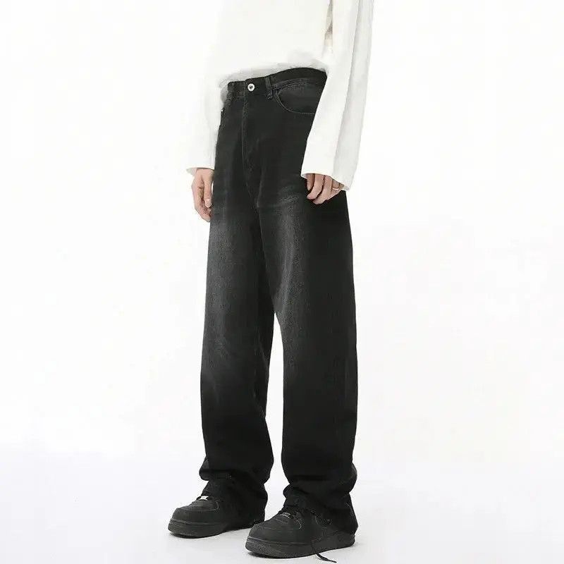 Japanese Brand Casual Black Straight Denim Size US 32 / EU 48 - 2 Thumbnail