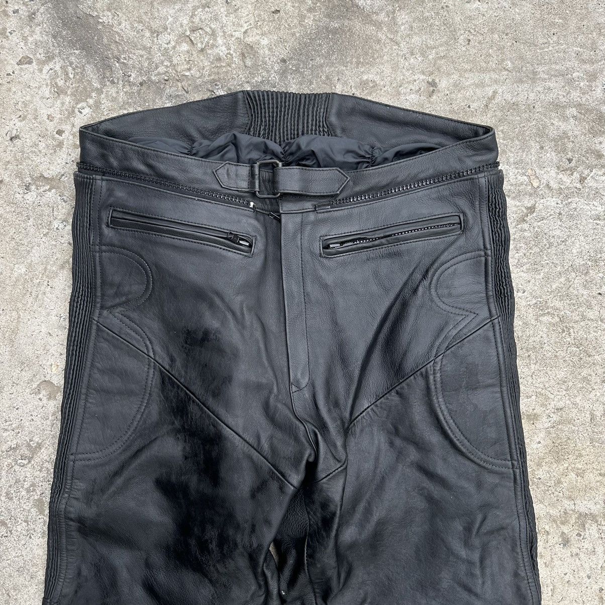 Leather × Vintage Vintage Moto Leather Pants Size 56 Y2K Style USA 00s Size US 40 / EU 56 - 6 Thumbnail