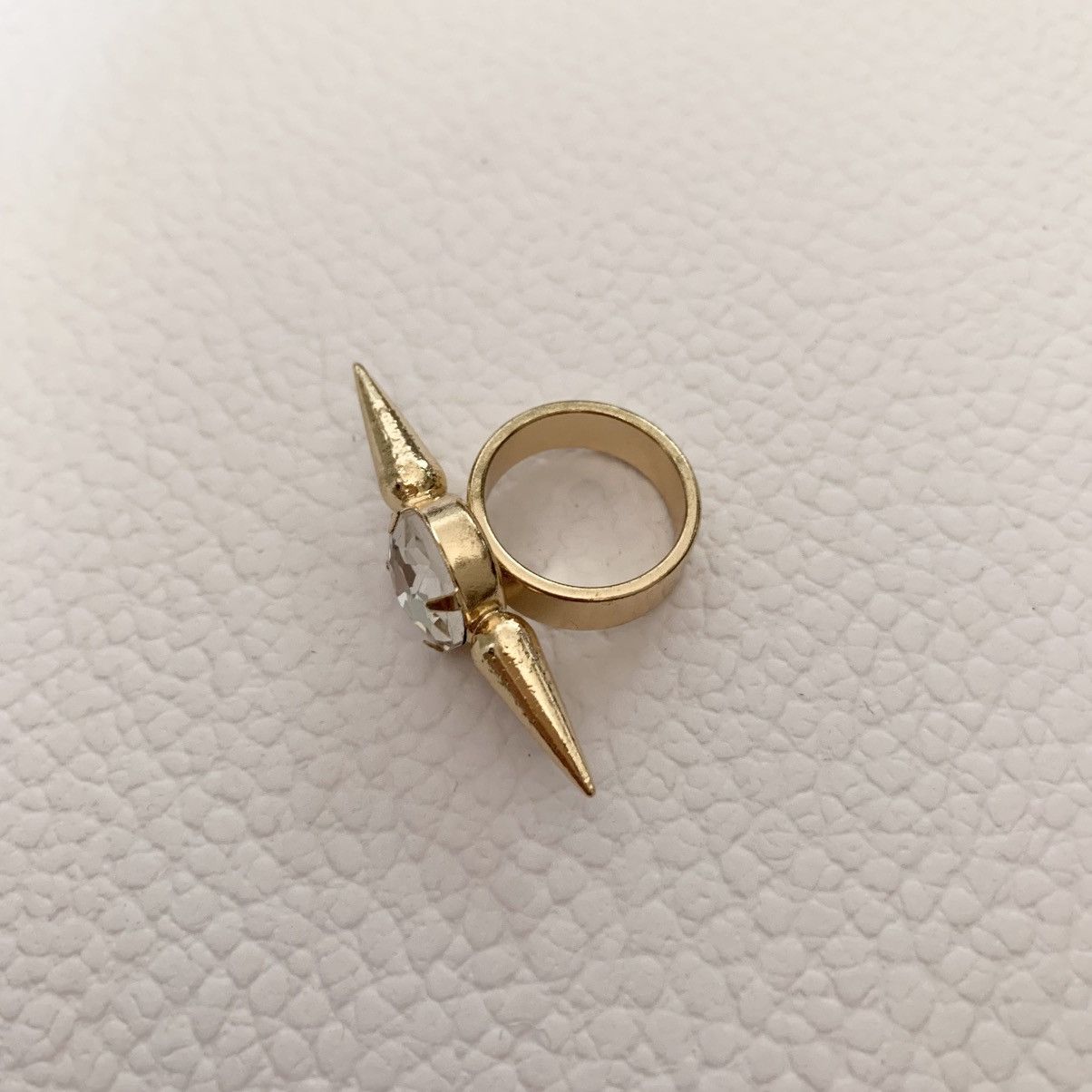 Jewelry Double spike crystal ring Size ONE SIZE - 9 Thumbnail