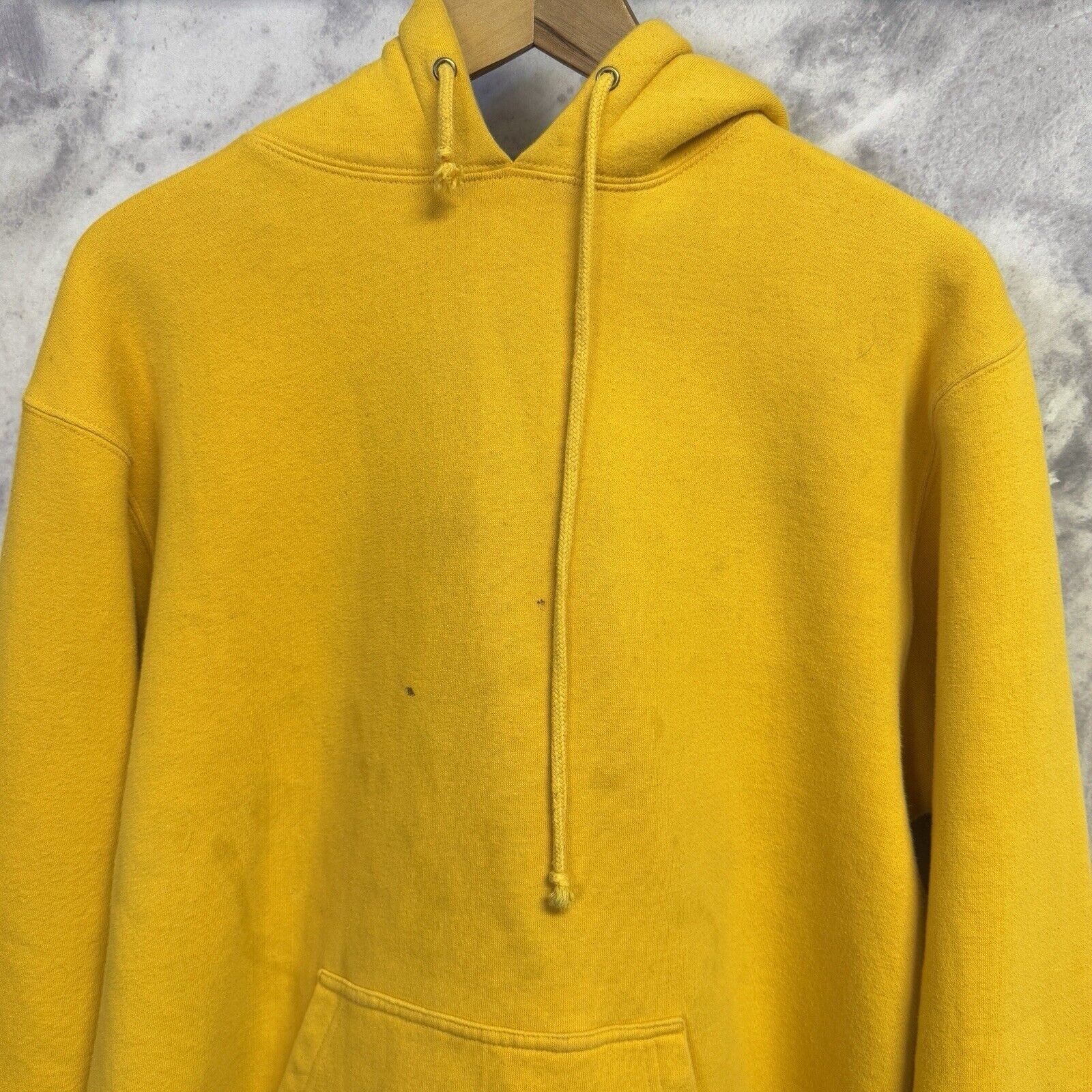 Stussy Stussy Blank Hoodie Mens Large Yellow Y2K Skate Sweatshirt B Size US L / EU 52-54 / 3 - 3 Thumbnail