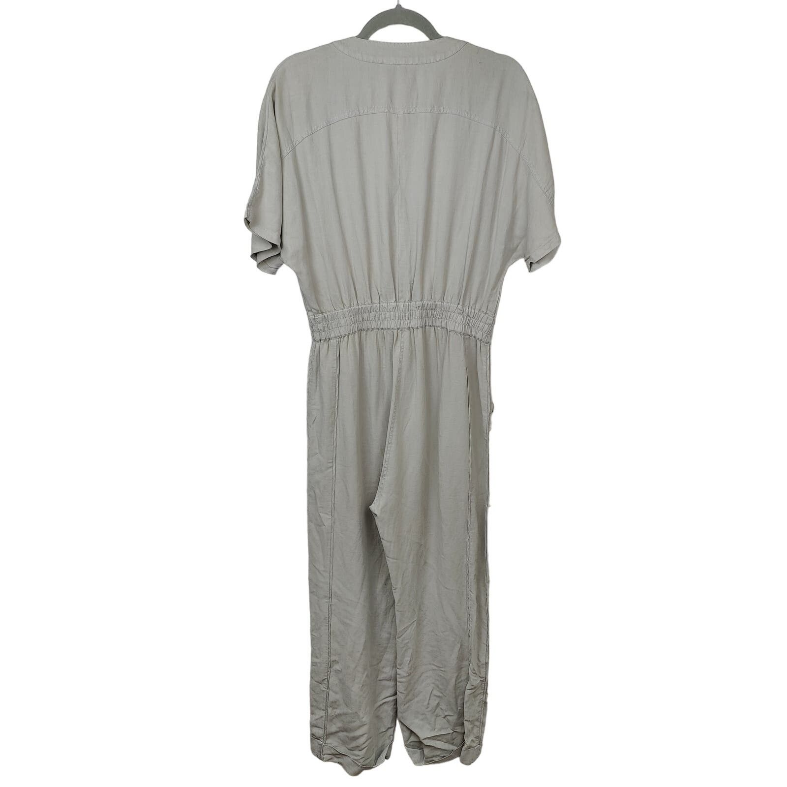 Other Joes Jeans Linen Blend Jumpsuit Womens Small Gray Size 27" / US 4 / IT 40 - 5 Thumbnail