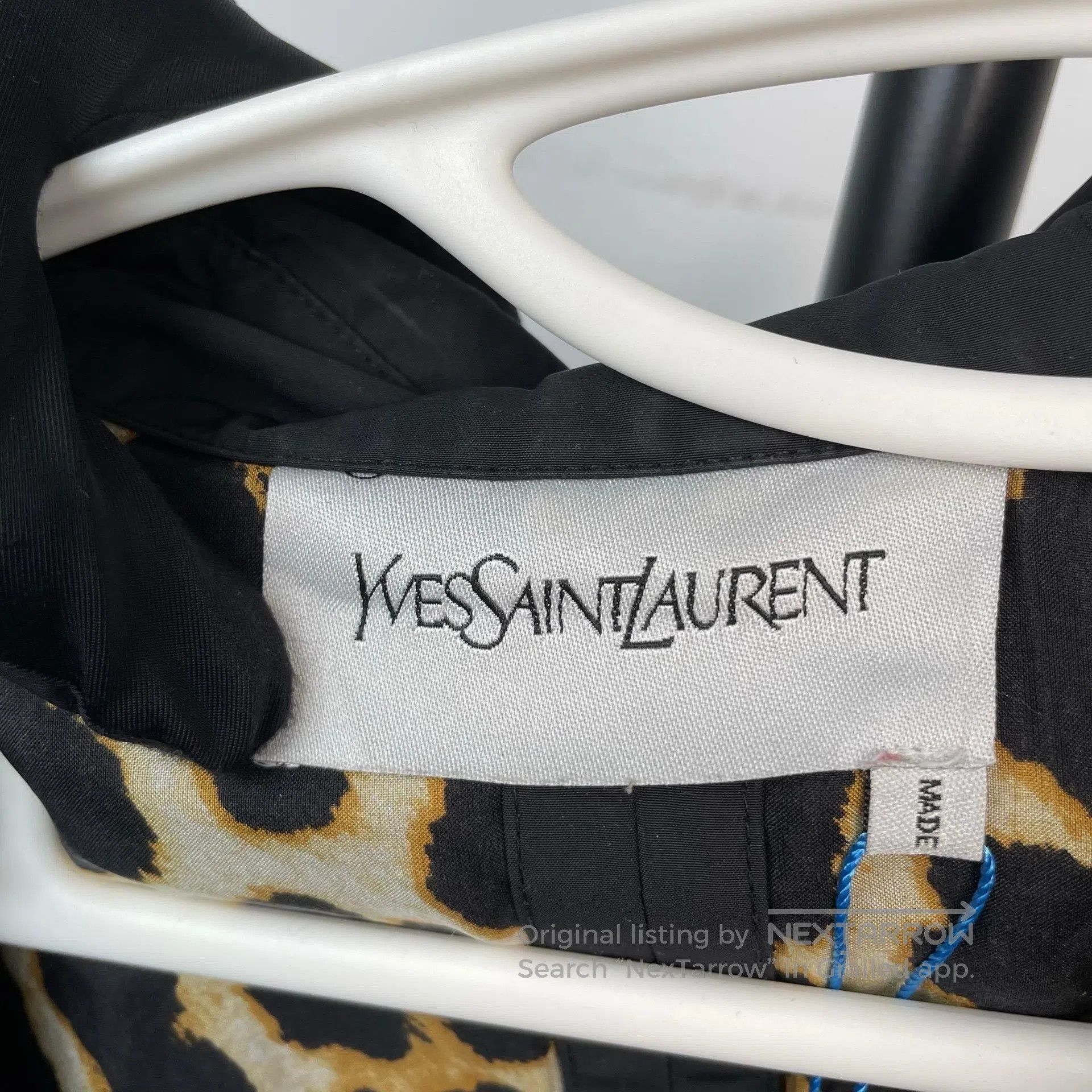 Saint Laurent Paris Saint Laurent Paris Black Leopard Print Lined Double Breas Size US M / EU 48-50 / 2 - 5 Thumbnail