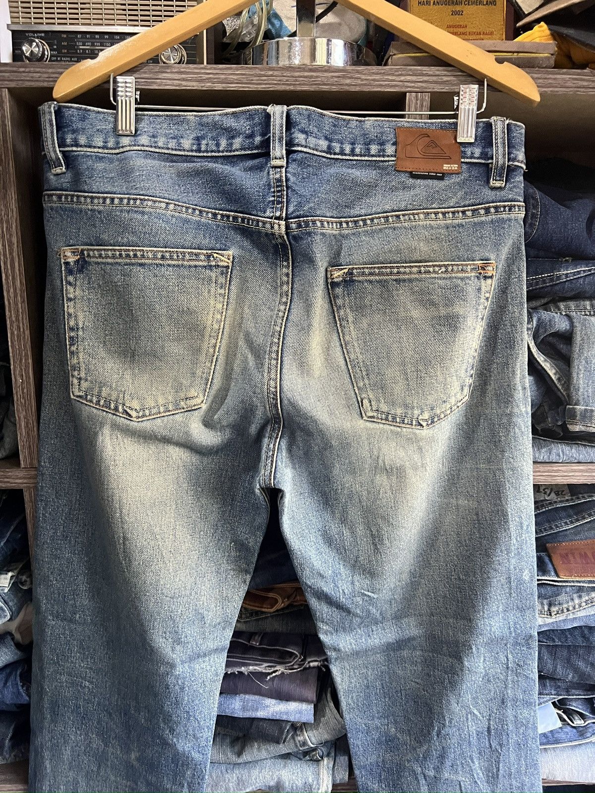 Quiksilver 🔥Rare Quiksilver Distressed Denim Size US 35 - 14 Thumbnail