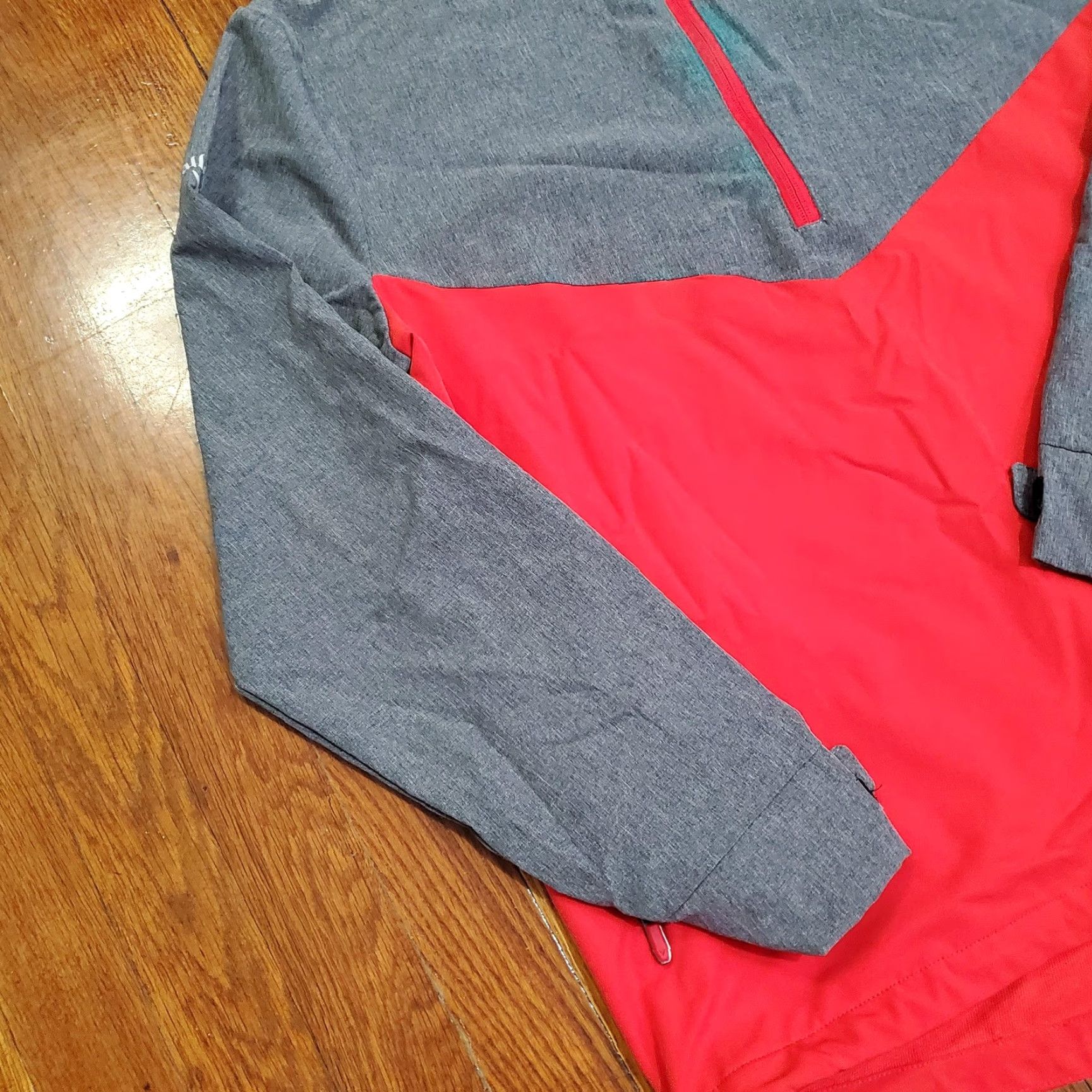 Callaway Callaway Weather Series Jacket Mens M Red Gray 1/4 Zip Windbreaker Golf Softshell Closeout? Size US M / EU 48-50 / 2 - 2 Thumbnail