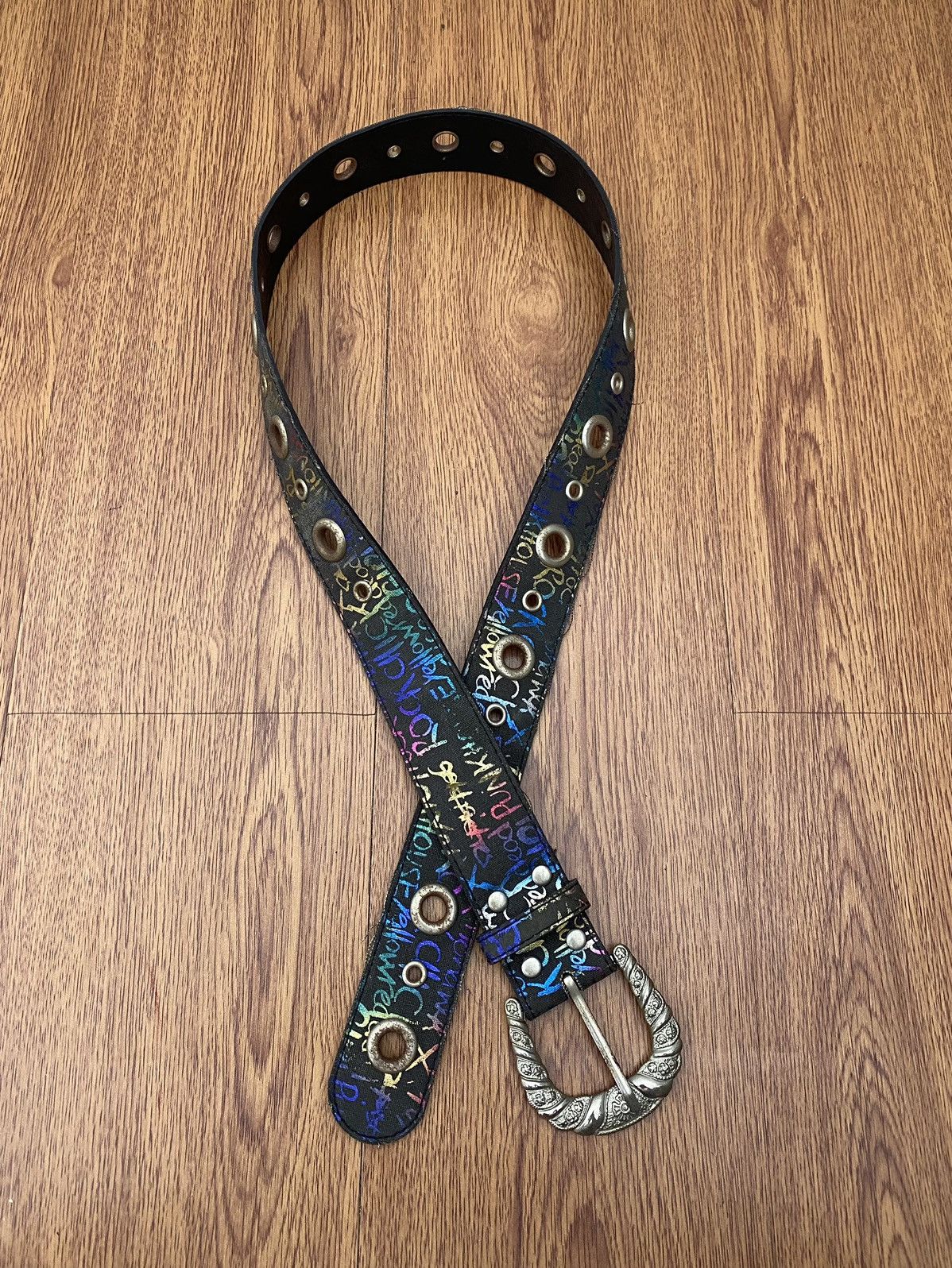 If Six Was Nine × Japanese Brand × Le Grande Bleu (L.G.B.) Graffiti ringer belt Size ONE SIZE - 1 Thumbnail
