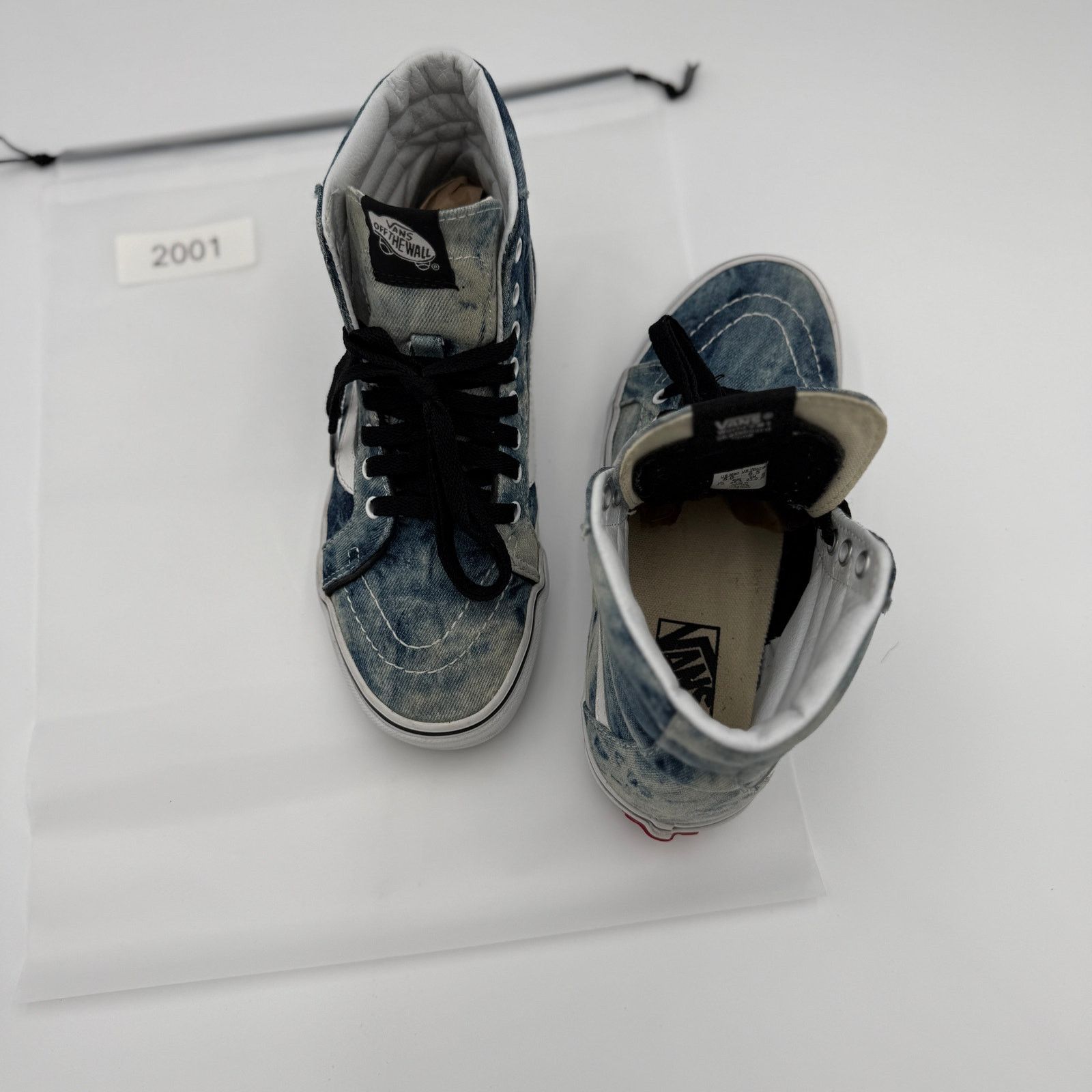 Vans ans Sk8-Hi Acid Wash Denim High Top Sneakers Size 6.5 Size US 6.5 / IT 36.5 - 2 Thumbnail