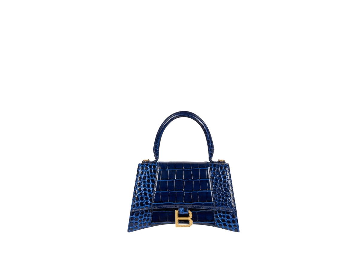 Balenciaga o1tr1nto0725 Size: OS / Hourglass Small Handbag Crocodile Size ONE SIZE - 1 Thumbnail