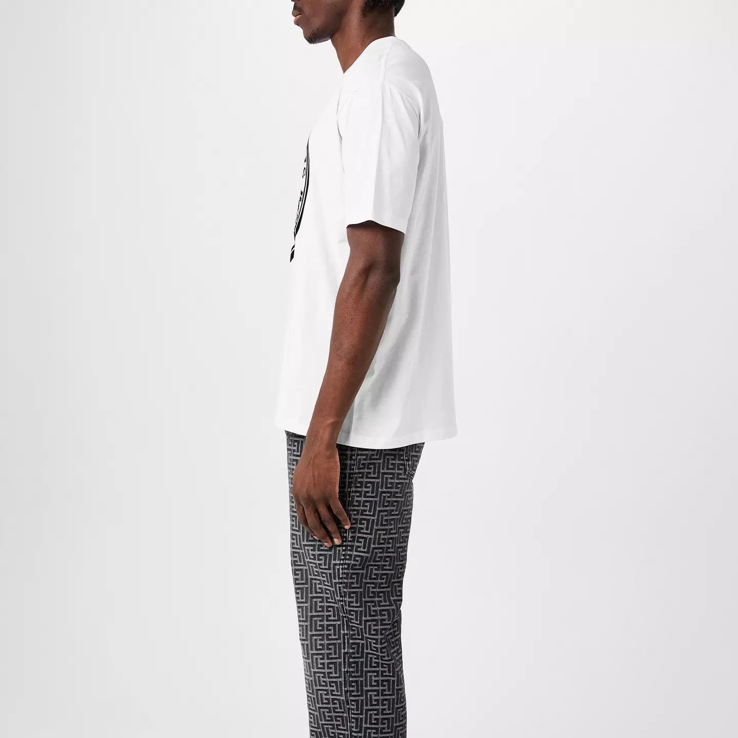 Balmain o1g2r1mq0426 Coin T Shirt in White Size US XXL / EU 58 / 5 - 4 Thumbnail